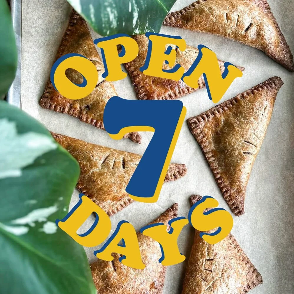 Hello!!! 

Starting Monday, we are going back to being open 7 days a week! 

Hours will be: 
Sunday-Tuesday we will be open 8-2
Wednesday-Saturday we will be open 8-4. 

See you soon! Thank you for your continued support. 

#wholegrain #wheat #bread 