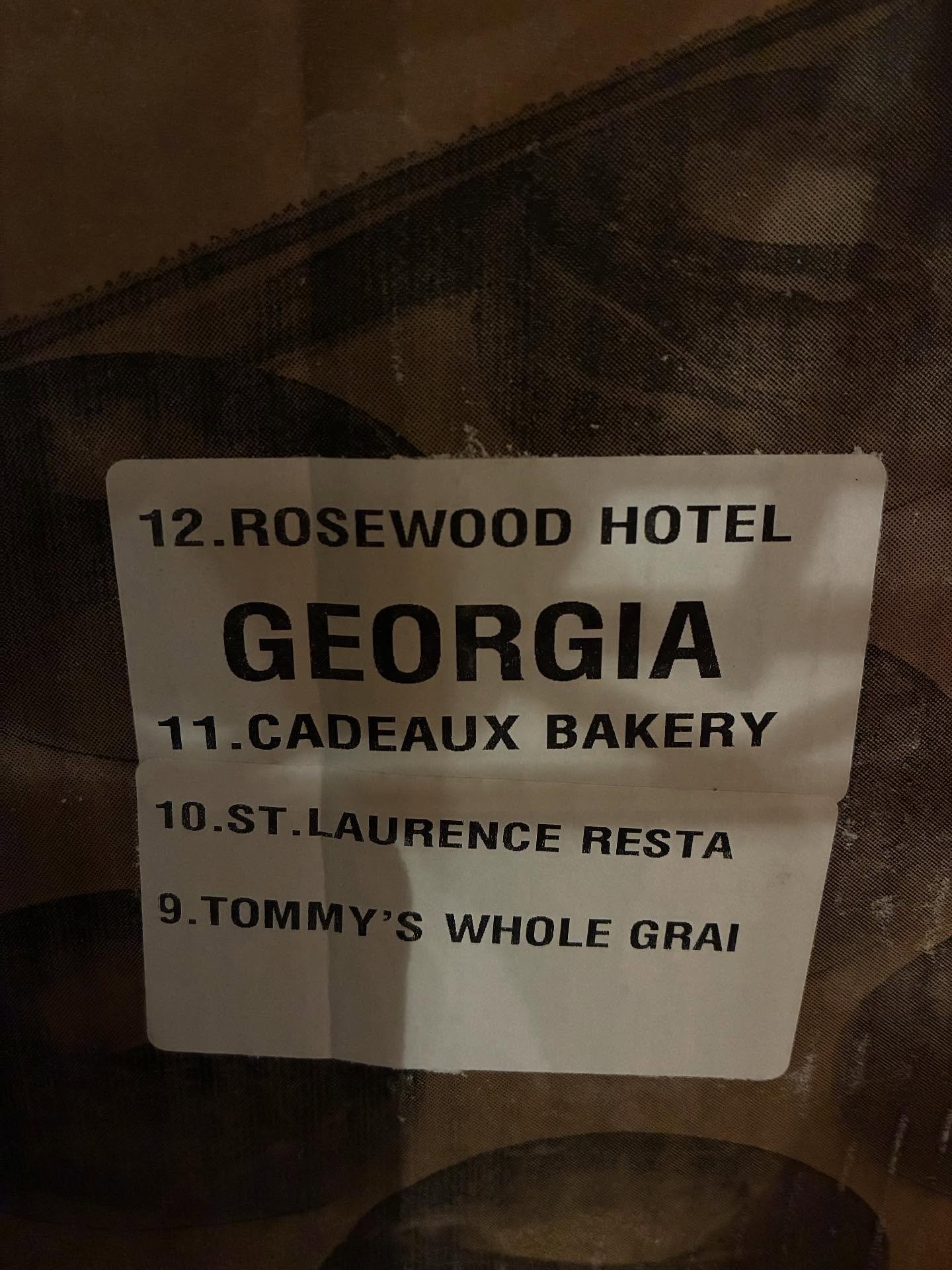 🌟🌟🌟. We want to thank @snowcapbc for listing us as No.9 on their Georgia delivery route.  Being included on this delivery list with other top spots means the world to us.  Congratulations to @stlawrencerestaurant @cadeauxbakery and @rosewoodhotelg