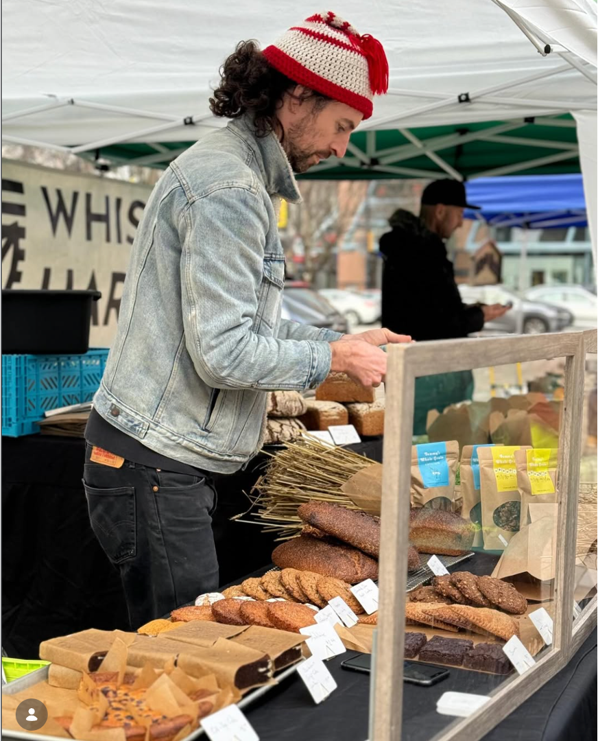 Whole Grain Baker Tommy Aird at a Farmers Market