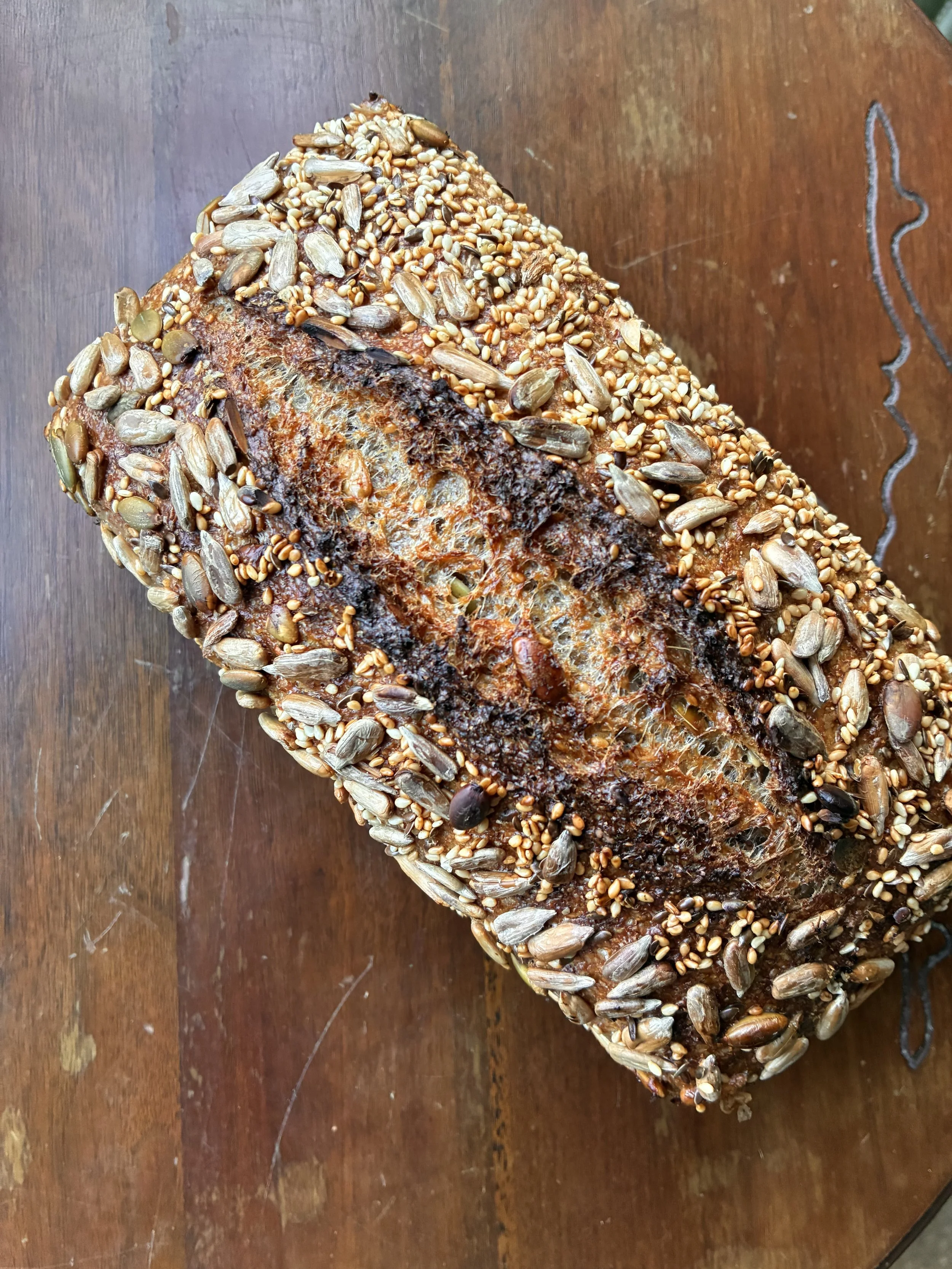 Seeded Whole Grain Sourdough Loaf - 850g