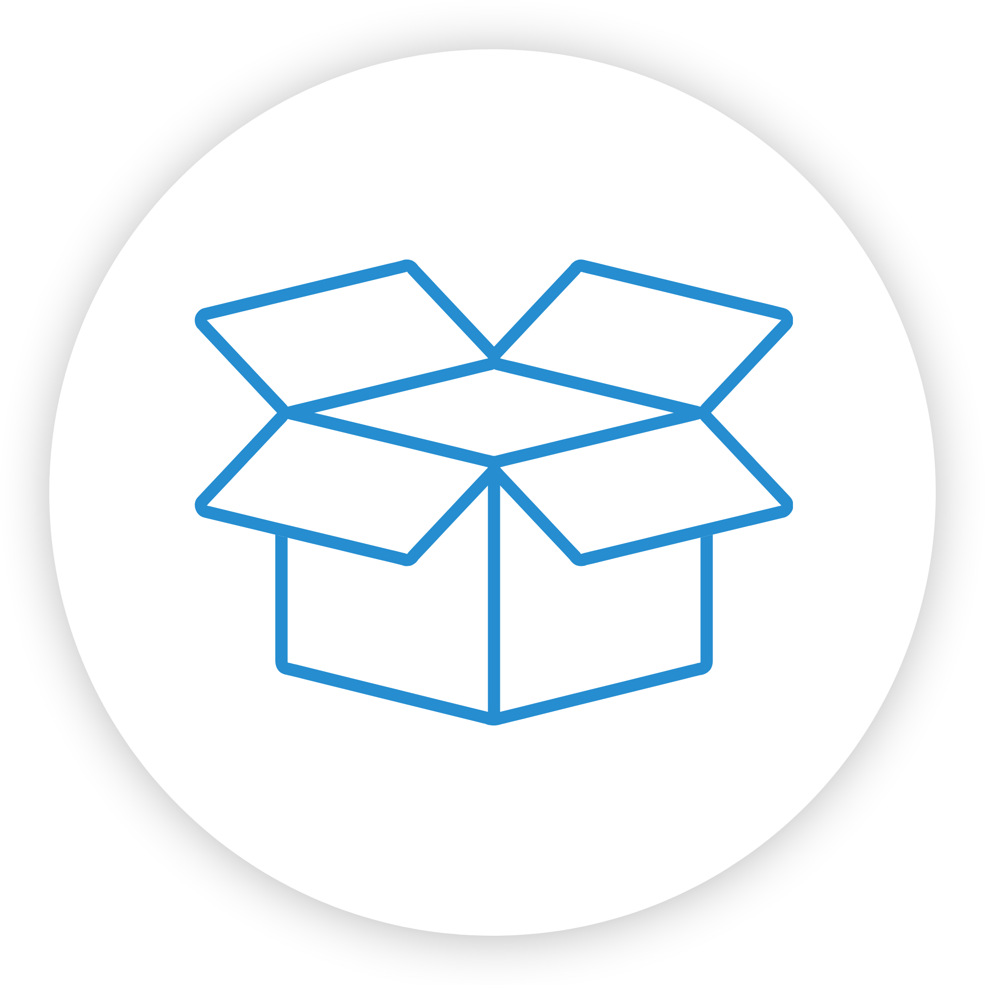 A box icon representing move-in and move-out cleaning services.
