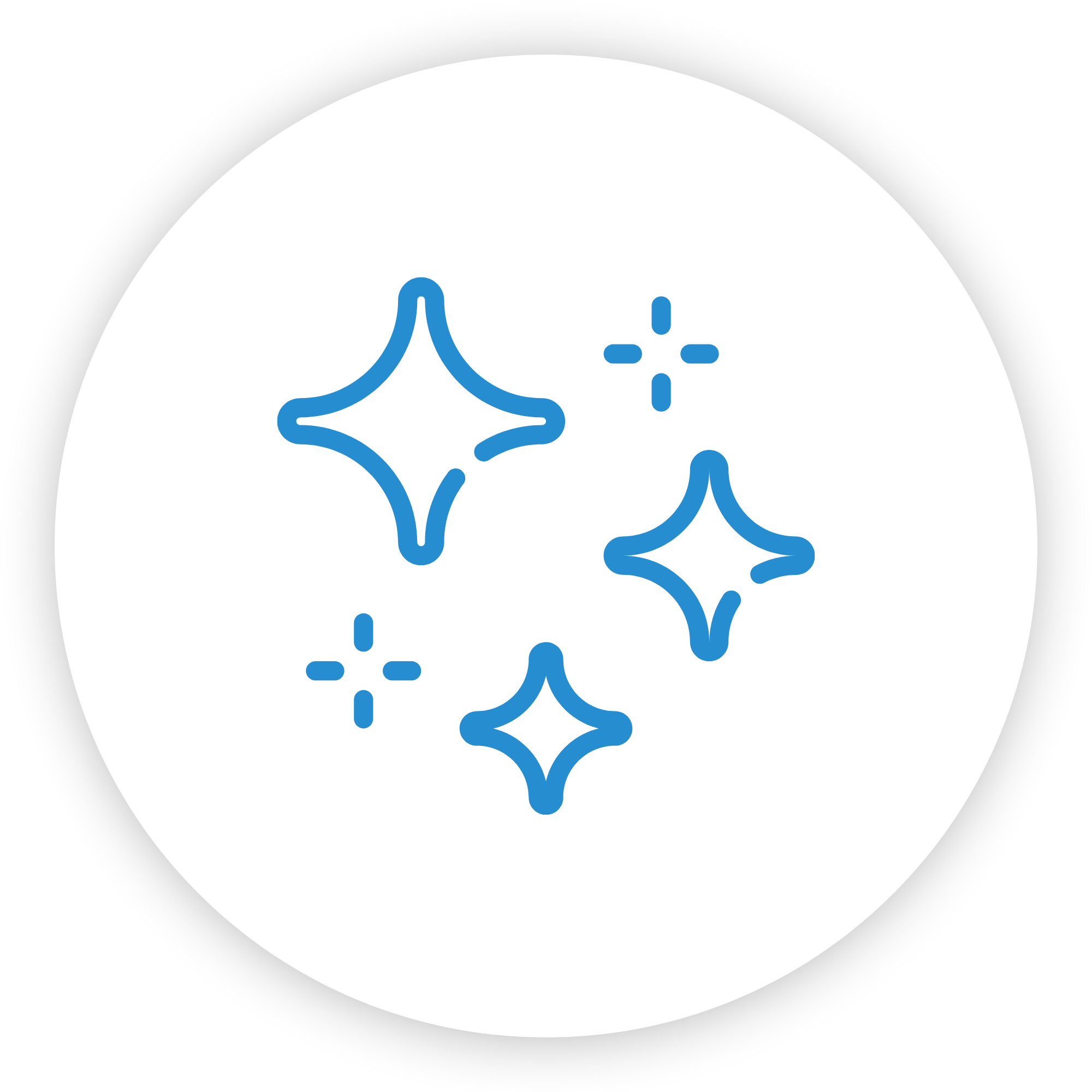 A sparkle icon representing deep cleaning services.