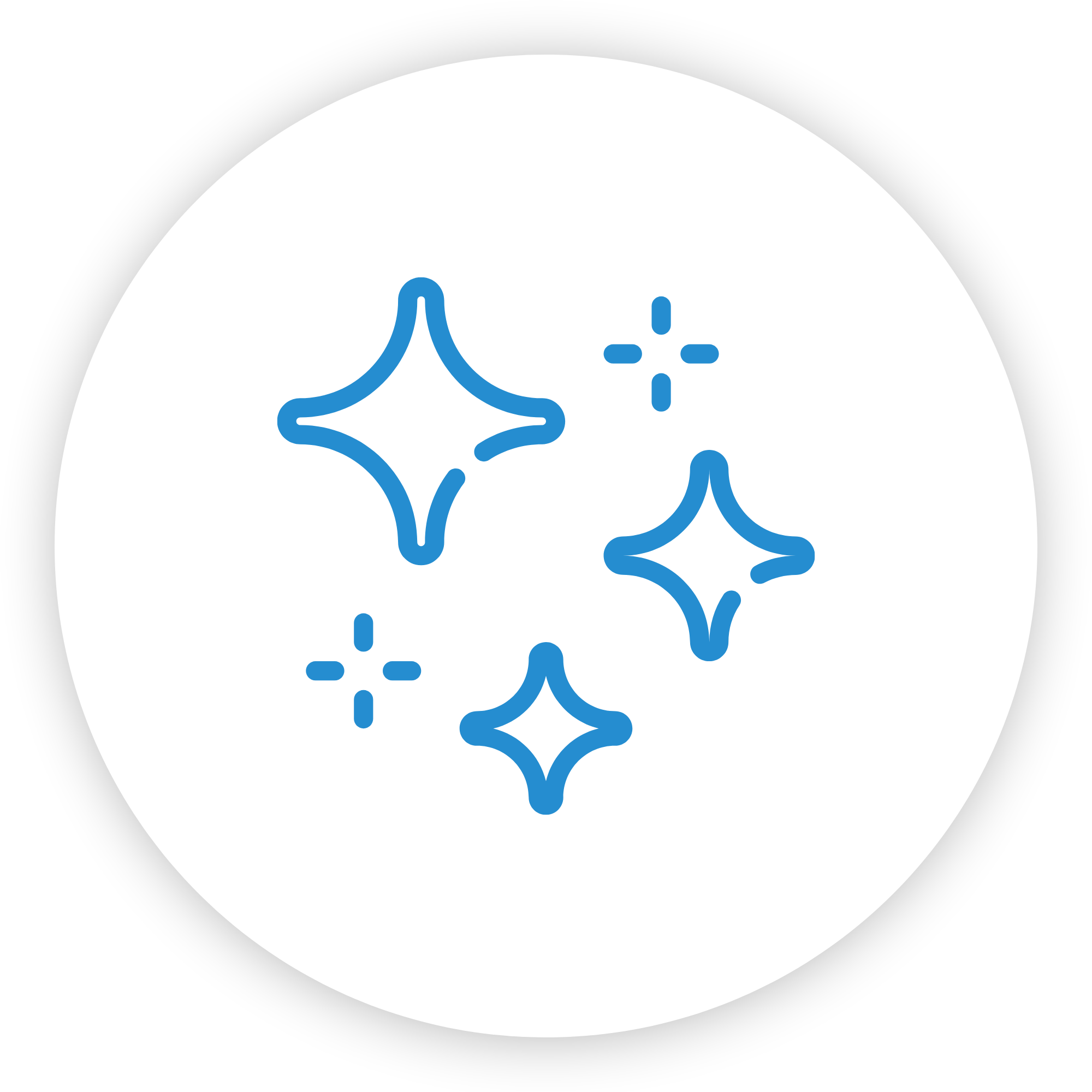 Sparkle icon illustration deep cleaning services