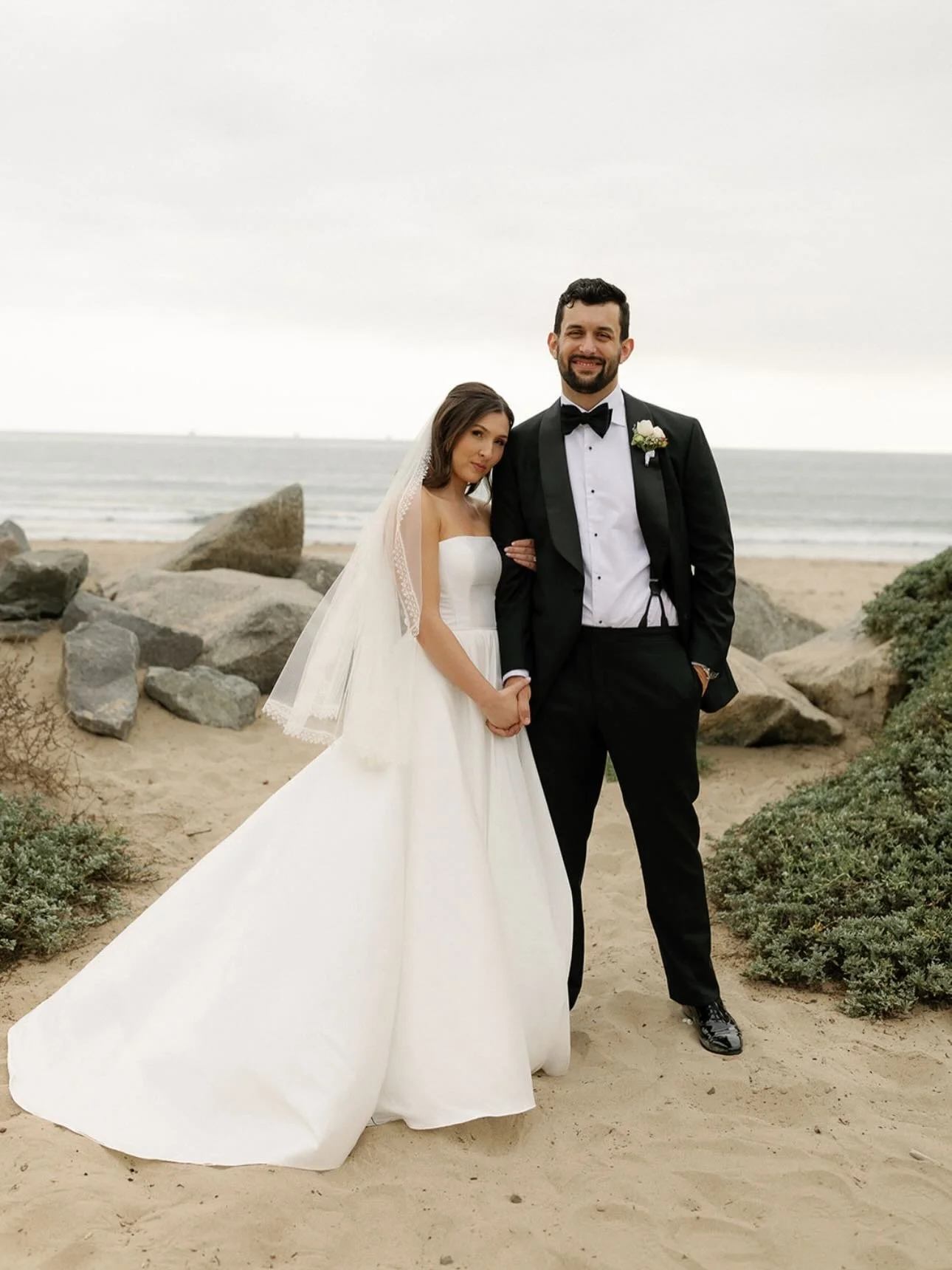 These two look breathtaking! Honored I was able to style Brooke&rsquo;s hair for such a gorgeous moment by the sea with her love. 

Currently taking 2026 bridal applications! Link in bio. ❣️
&bull;
Photographer: @autumnagrella 
MUA: @805makeup 
&bull