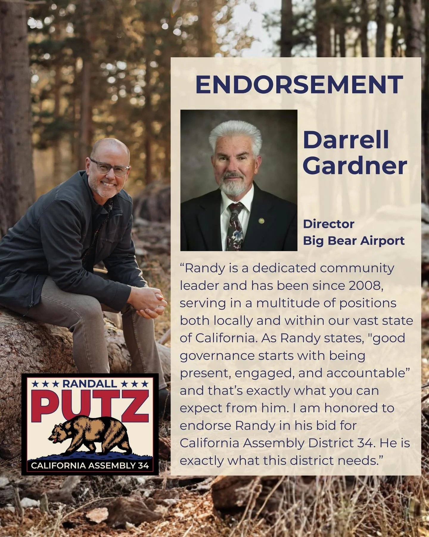 Thank you to Big Bear Airport Director Darell Gardner for his support in this race!
