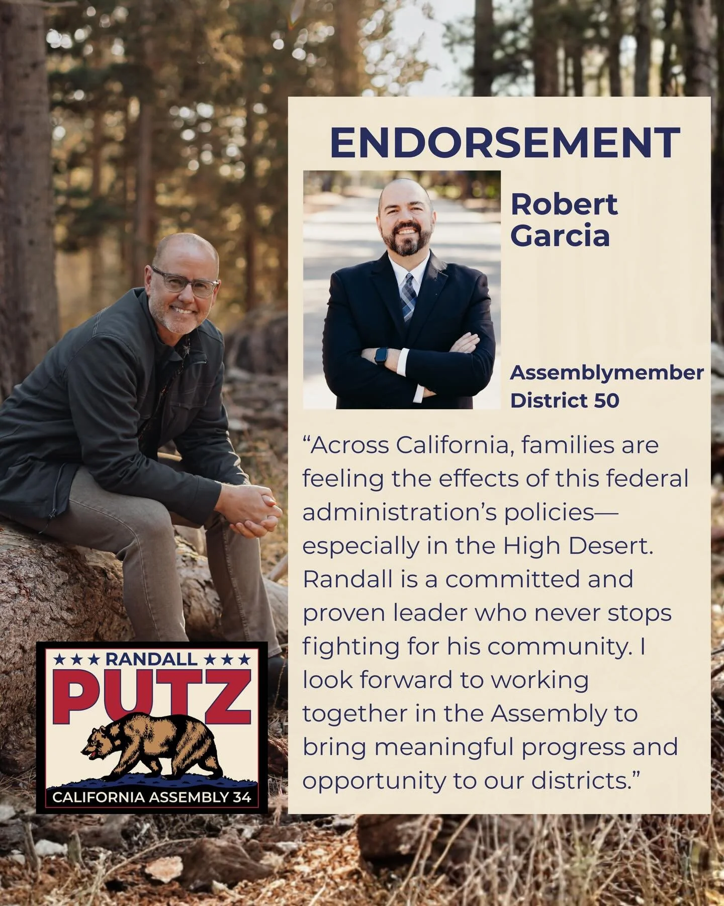 Across our districts, everyday Californians are struggling with ever-increasing cost of living and unmet critical needs. I am proud to have the endorsement of Assemblymember Robert Garcia, a passionate fighter for his constituents in Sacramento. I lo