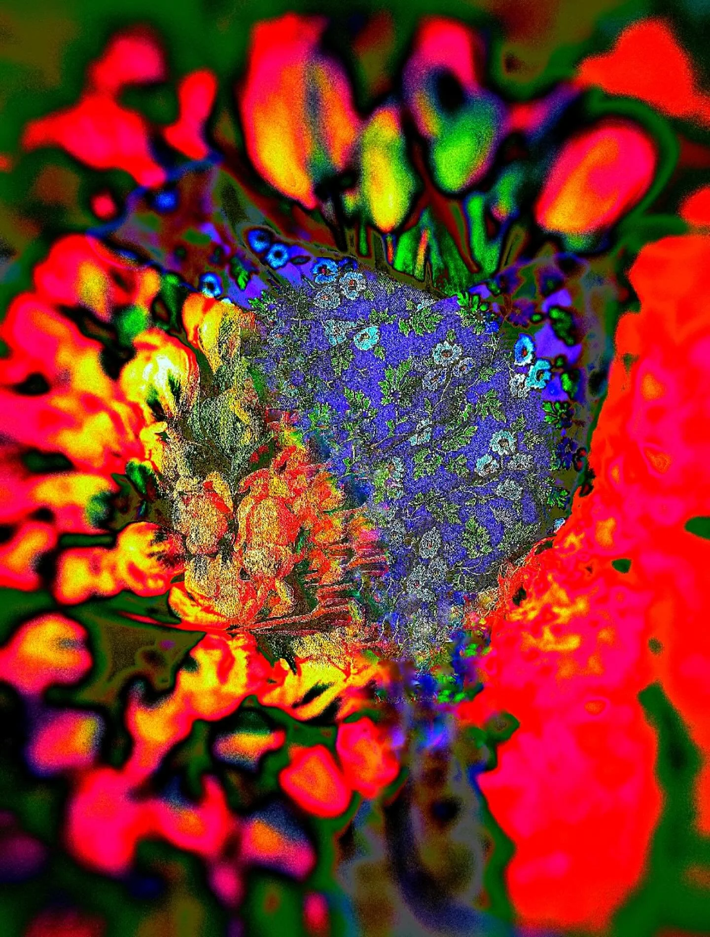 &ldquo;Flower of Sunday&rdquo; (collage/mixed media) #marilyntain #artist #mixedmedia #collage #acrylic #photography #kunst #nyc #artistsoninstagram #abstractart #abstract