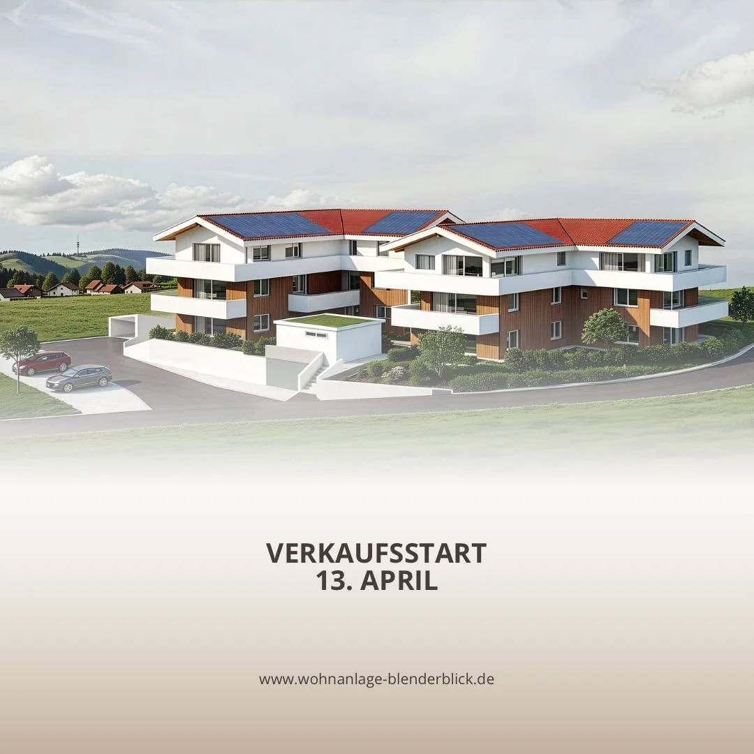 🏡 Wohnanlage Blenderblick &ndash; Jetzt ist es soweit!

Unser Expos&eacute; inklusive Preisliste ist fertig und steht ab sofort auf unserer Homepage zum Download bereit. Darin sind alle wichtigen Infos zu den Wohnungen, dem Projekt und den Preisen e