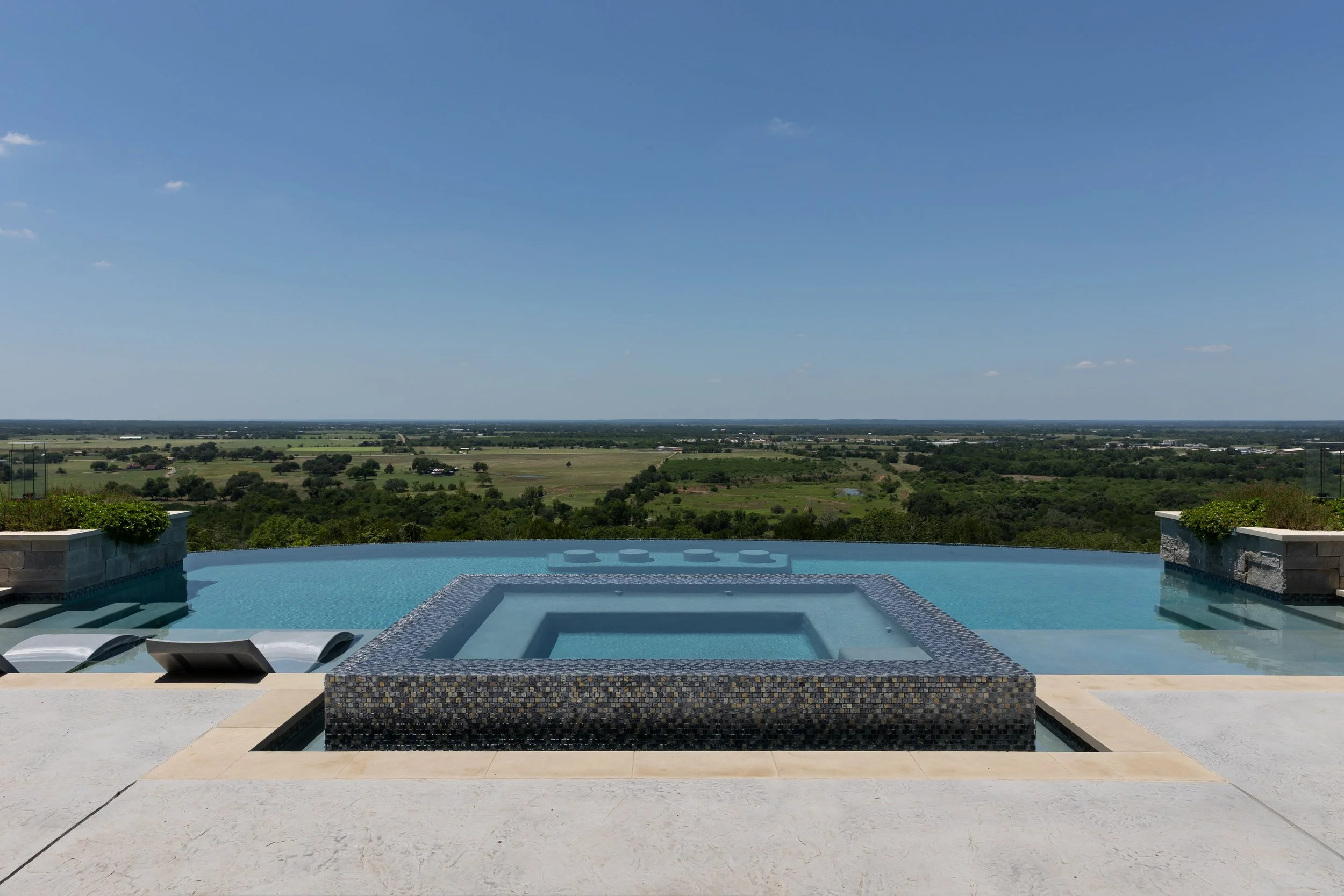 Pool View with Hot Tub and Shallow Lounge