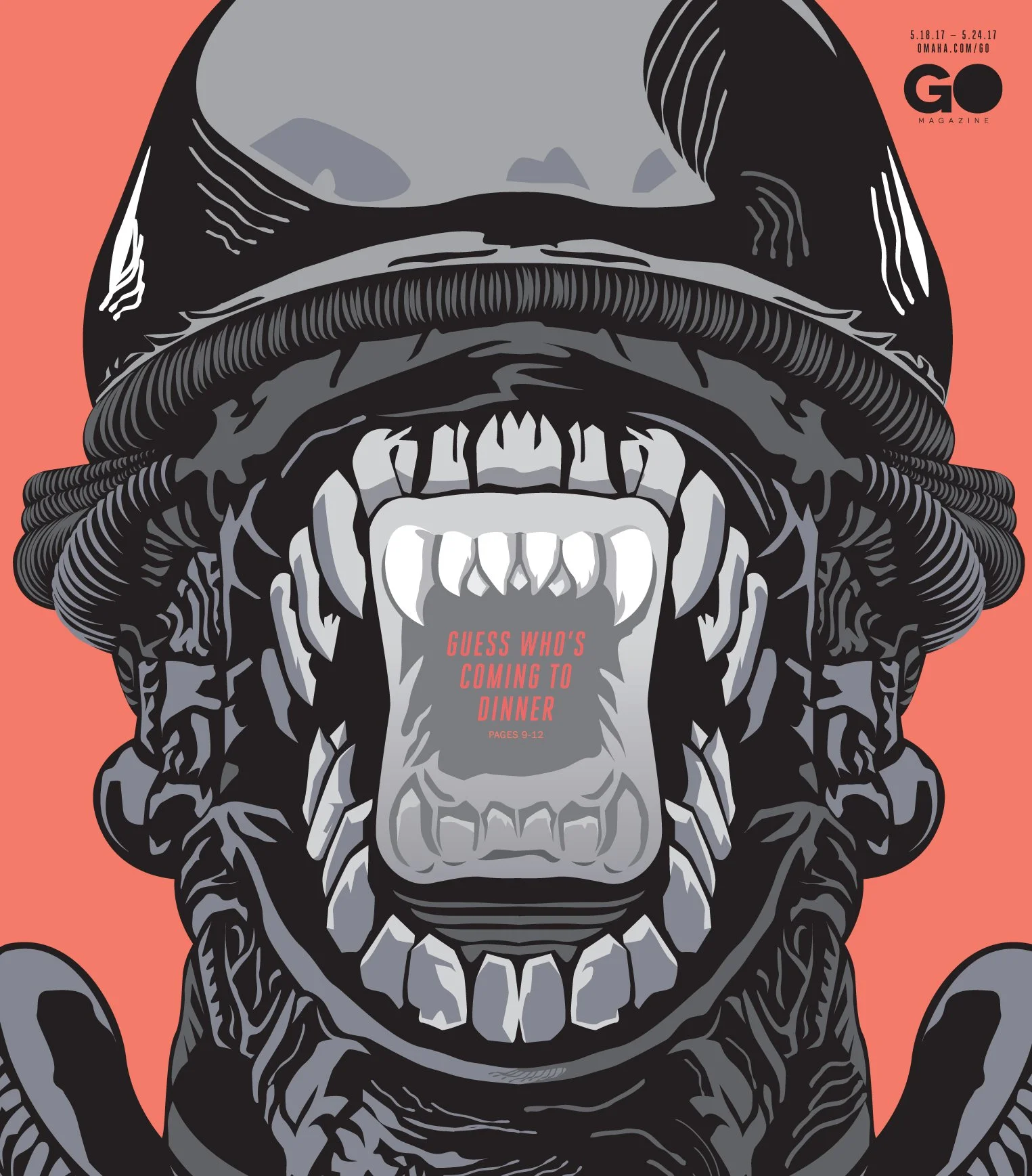 "GO" cover - Alien franchise [Vector art]