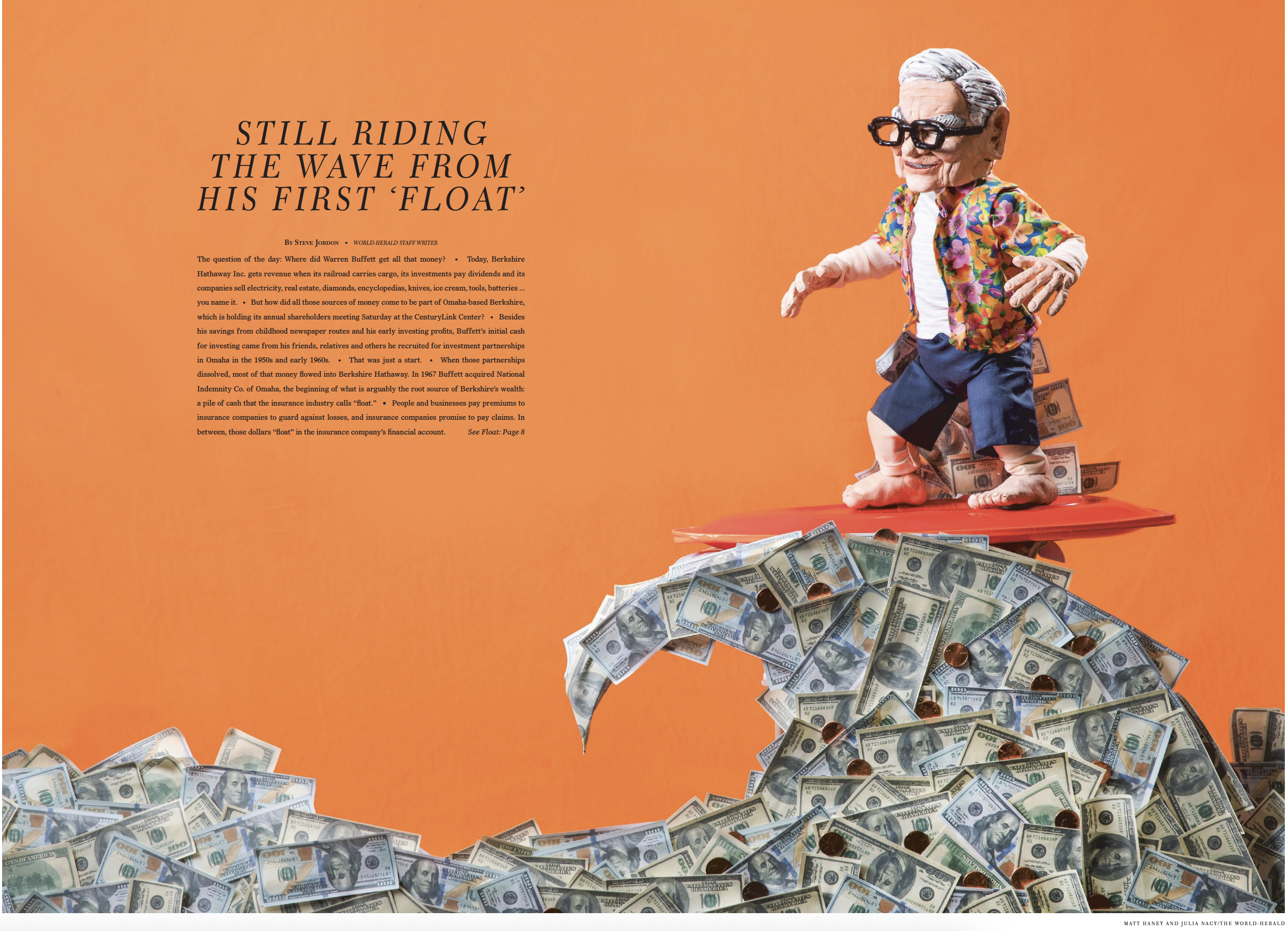 Warren Buffett [Poseable sculpture]