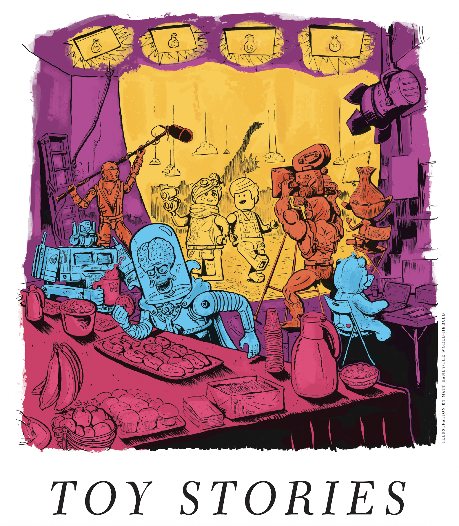Movies based on toys [Pen and ink]