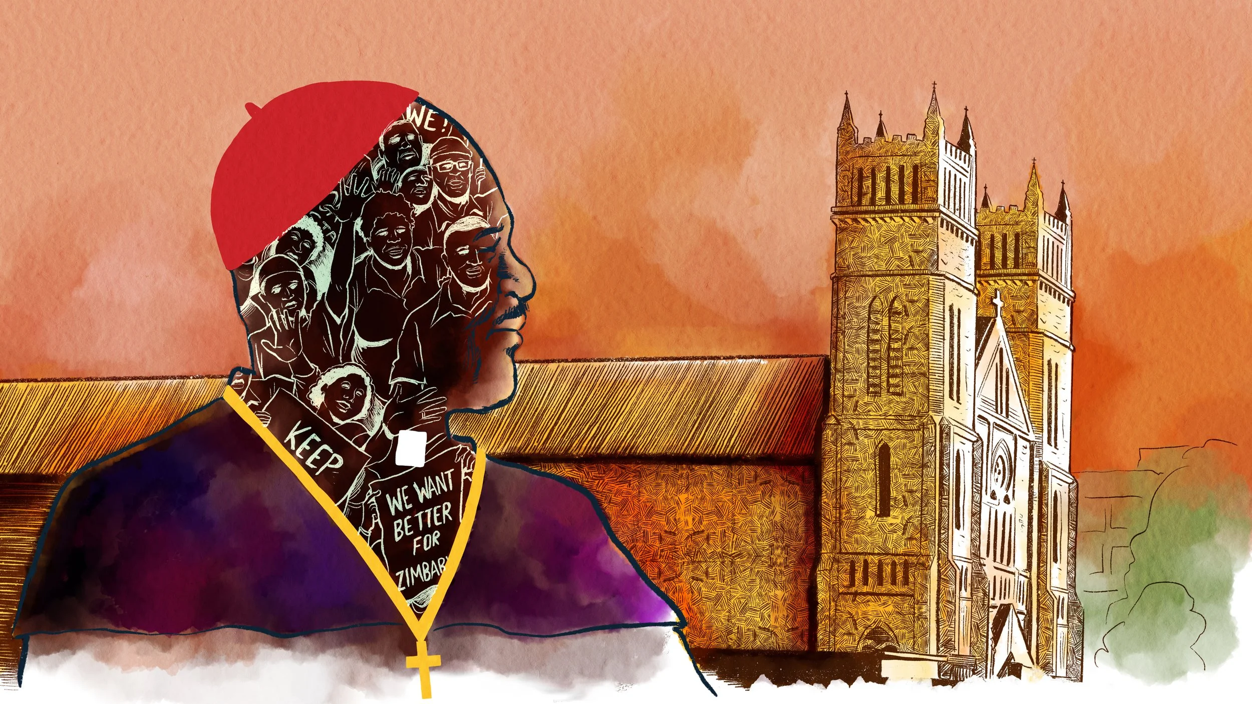 Catholicism in Uganda {Digial painting]