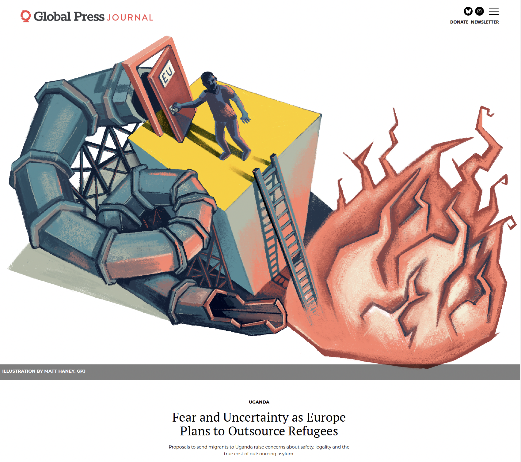 EU deportations [Digital painting]