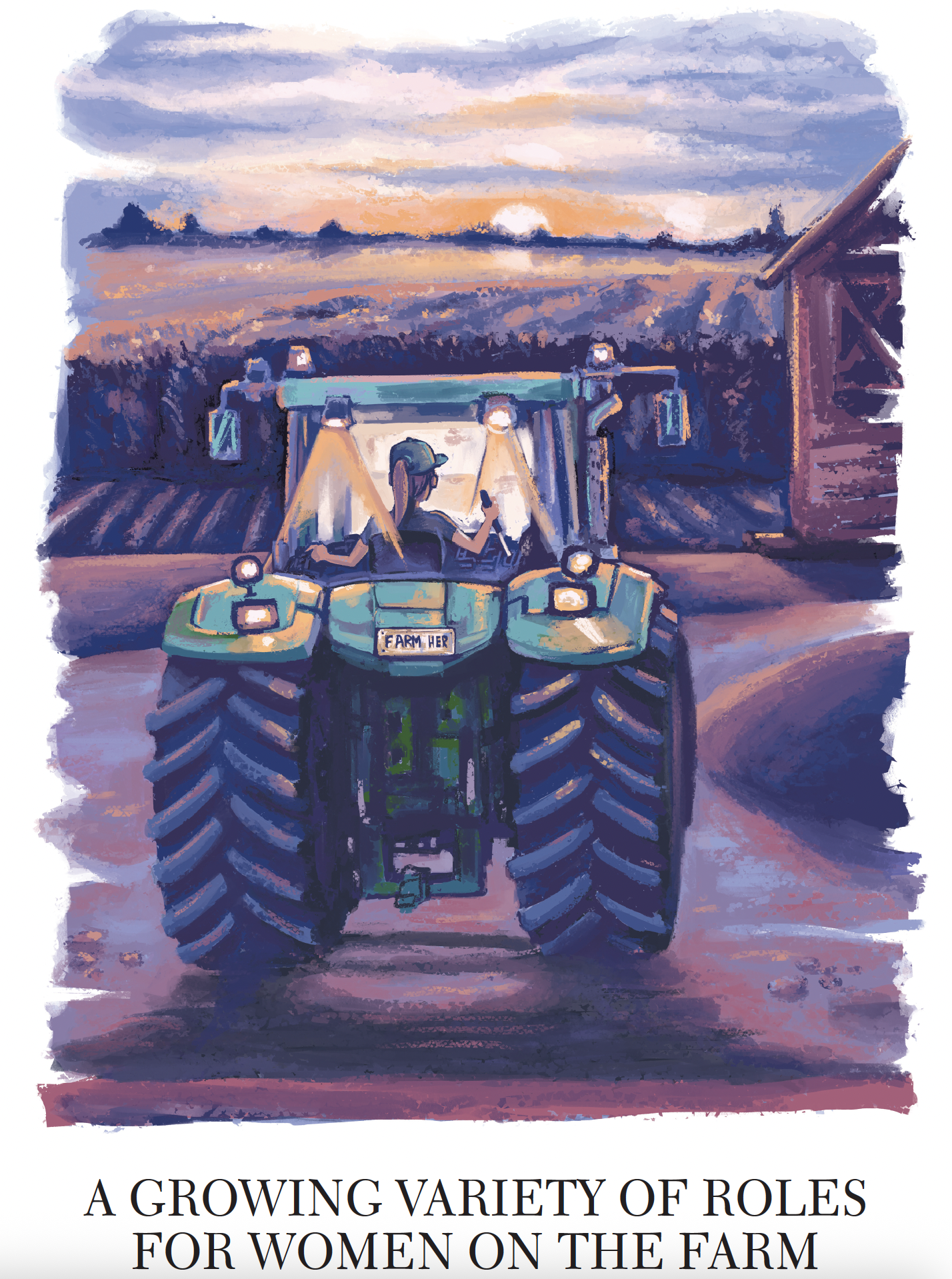 Women in farming [Digital painting]