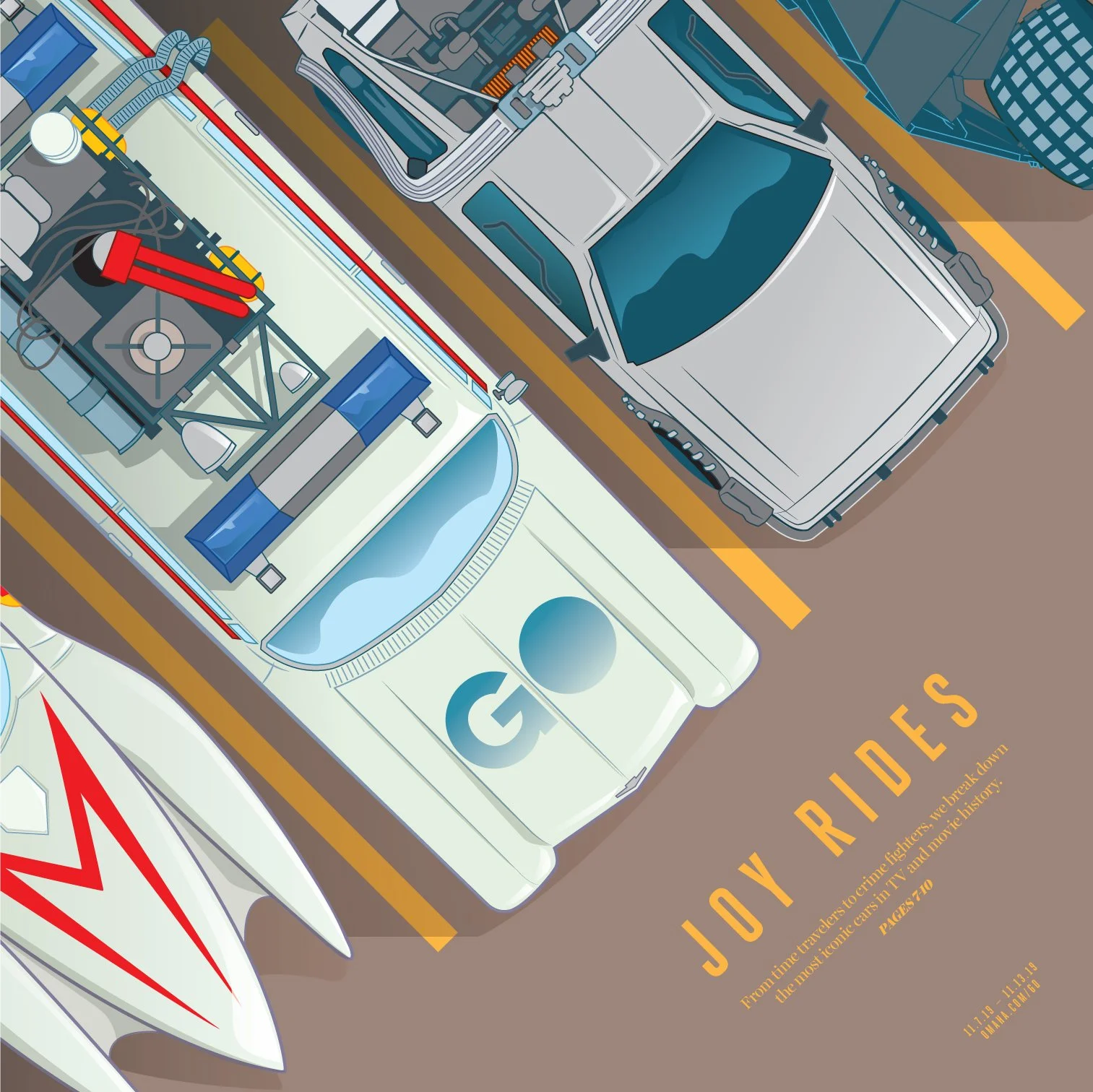 "GO" cover - Pop Culture Rides [Vector art]