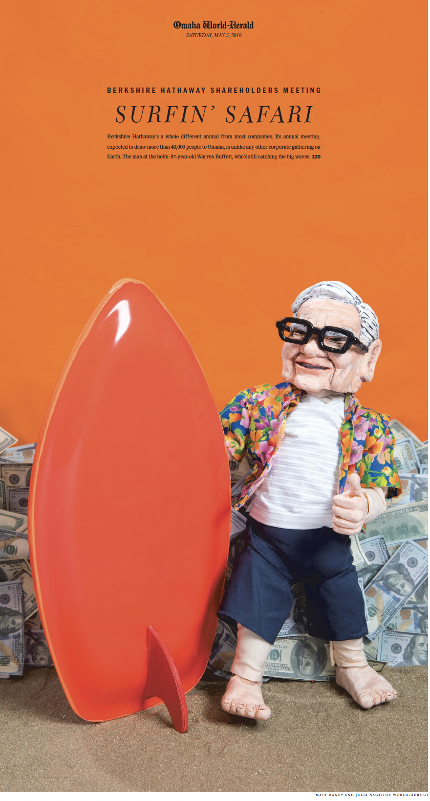 Warren Buffett [Poseable sculpture]
