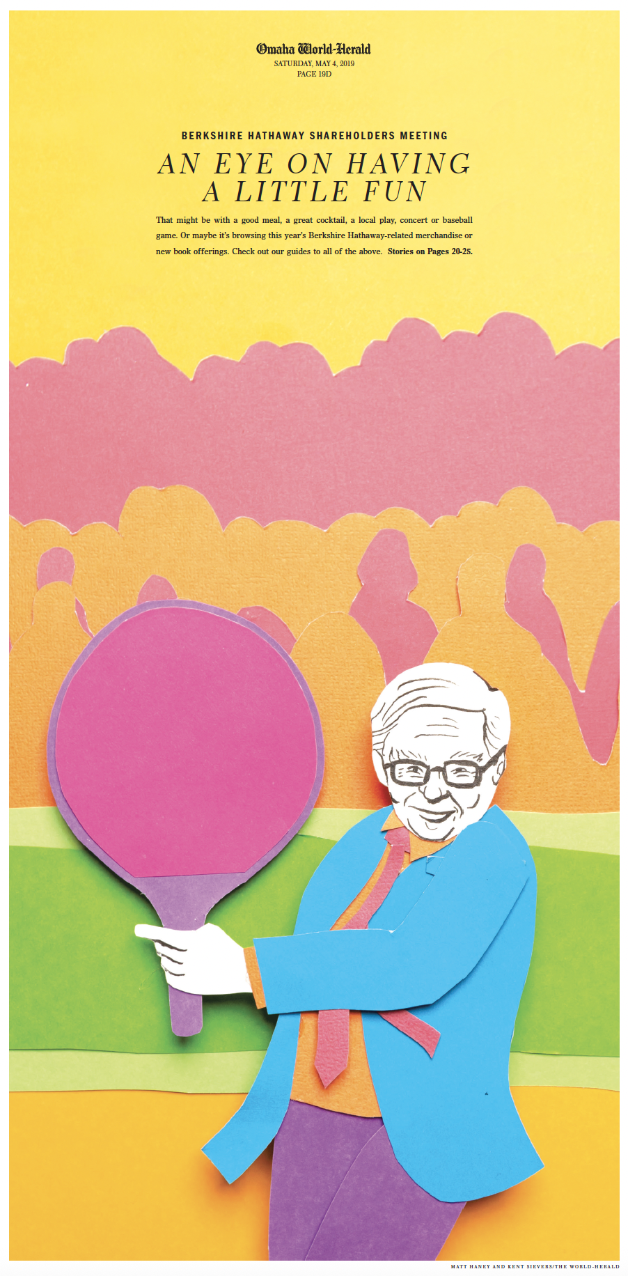 Warren Buffett [Papercraft sculpture]