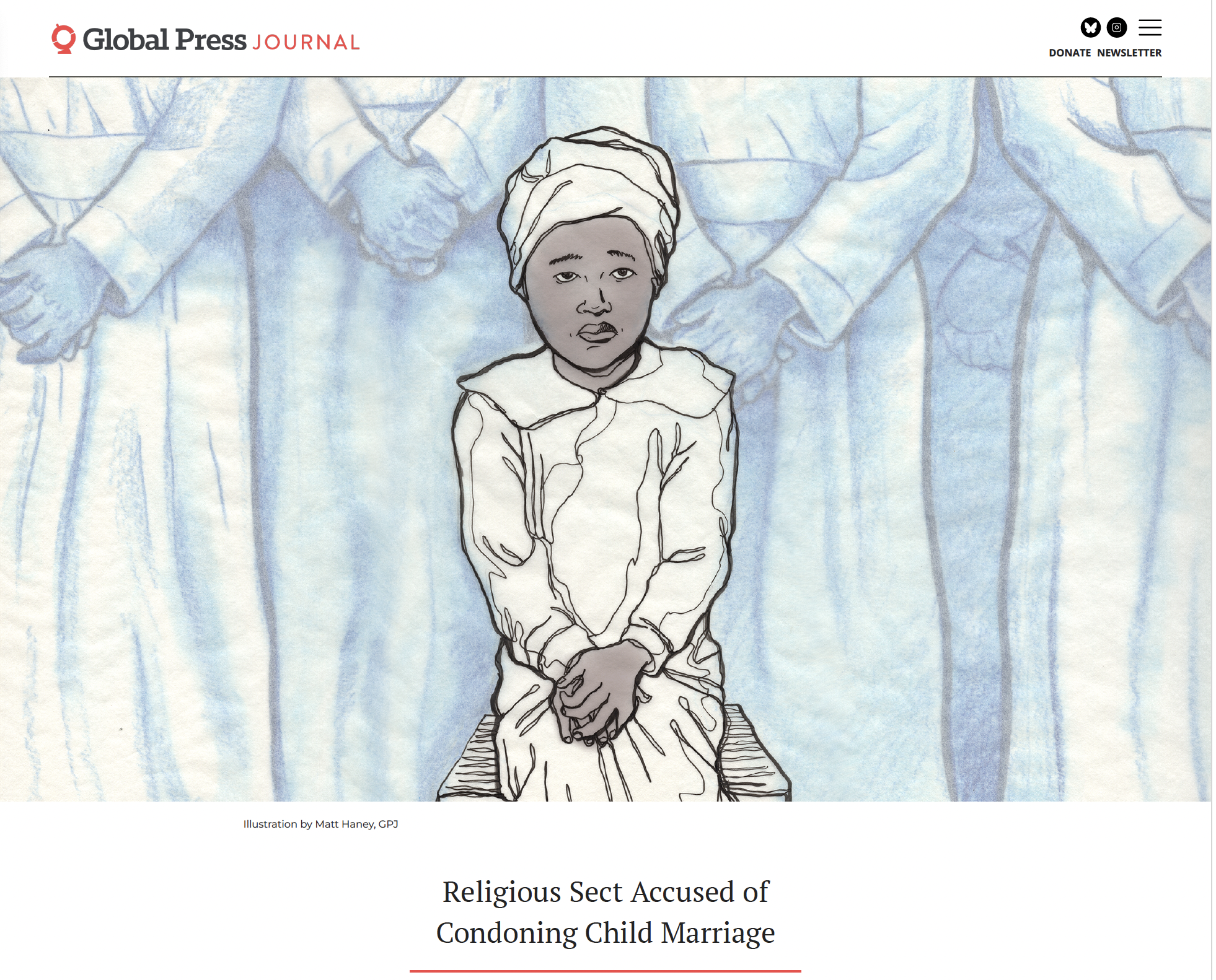 Religious child marriages [Pen & ink, color pencil]