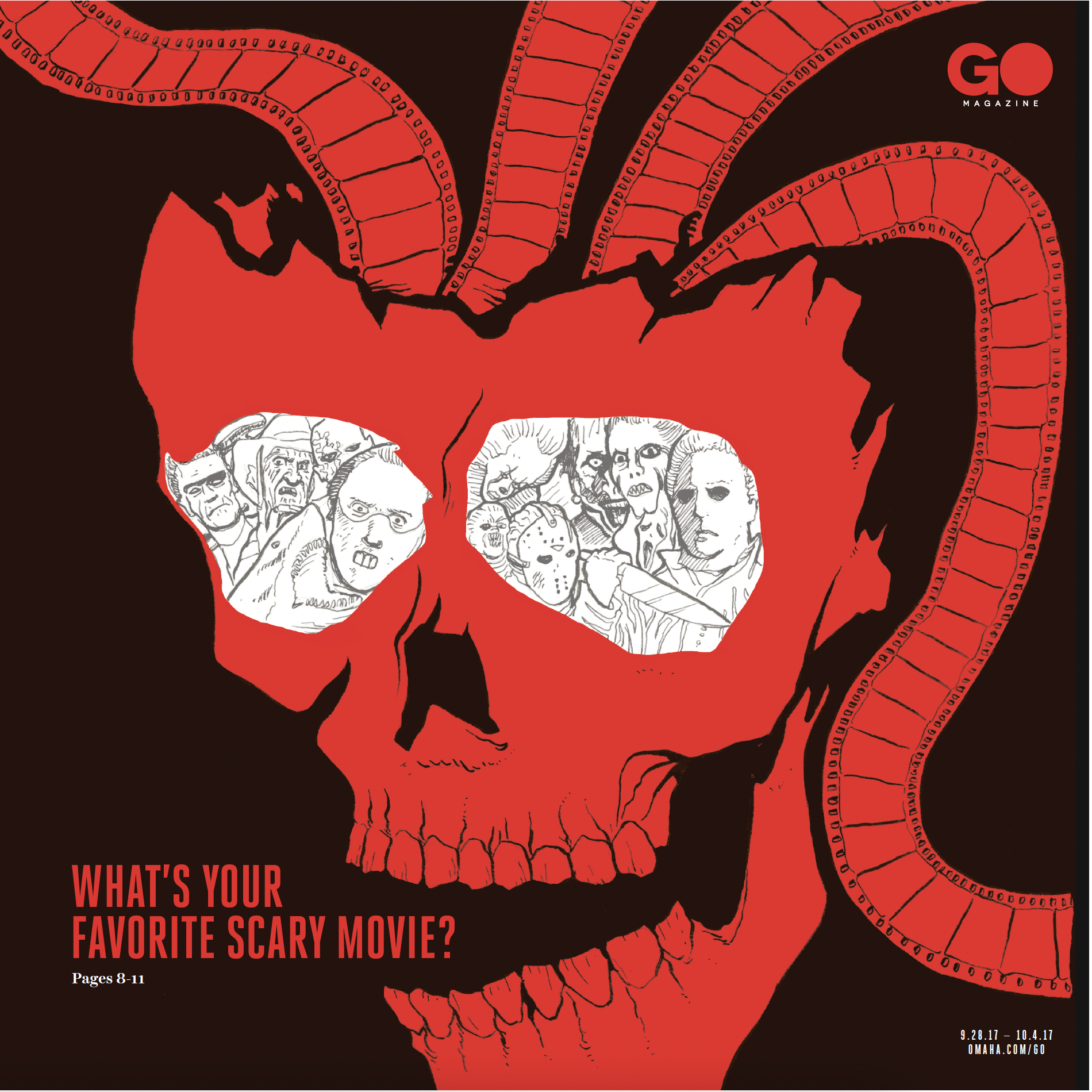 "GO" Cover - Horror movies [Pen and Ink]