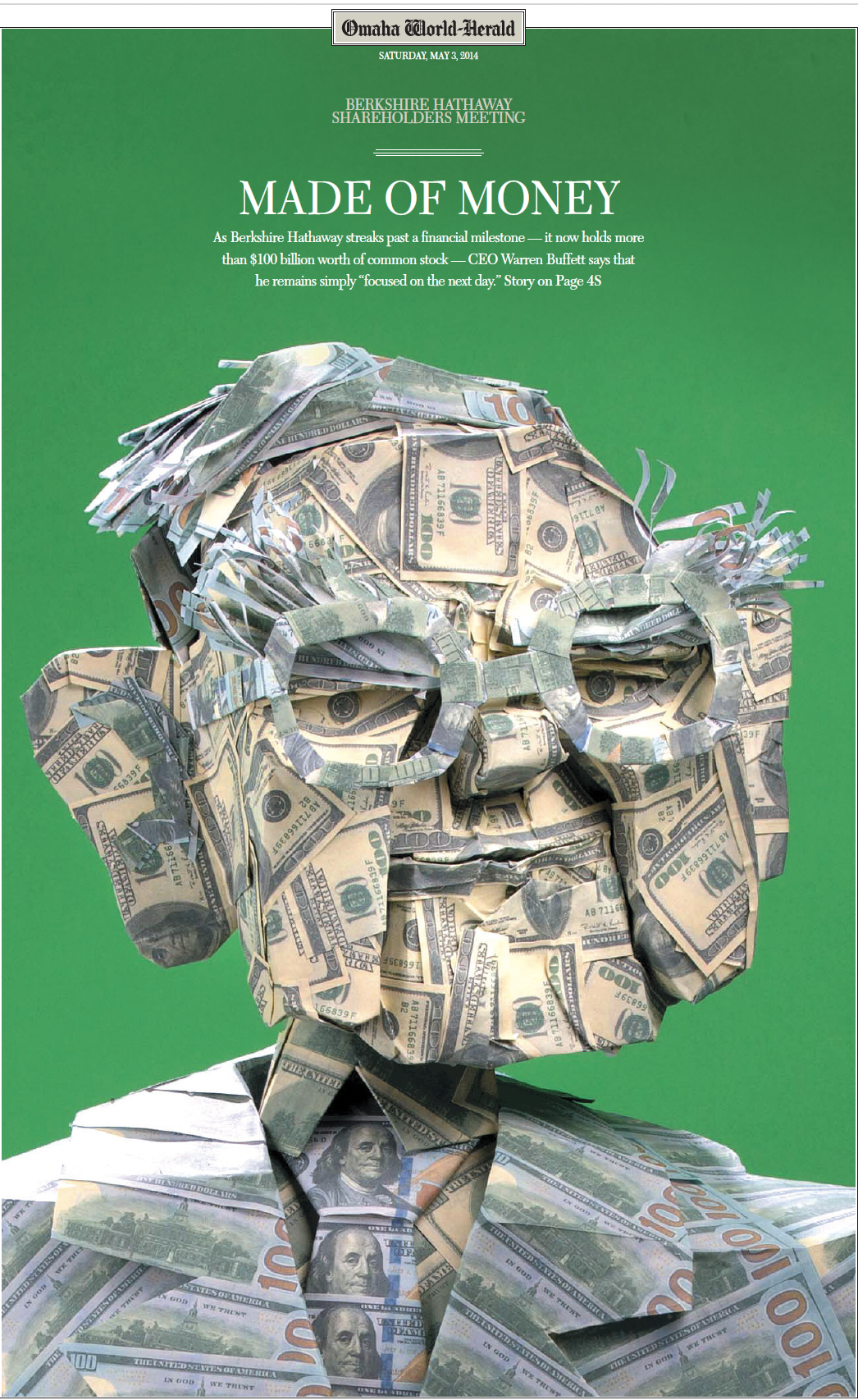 Warren Buffett [Papercraft sculpture]