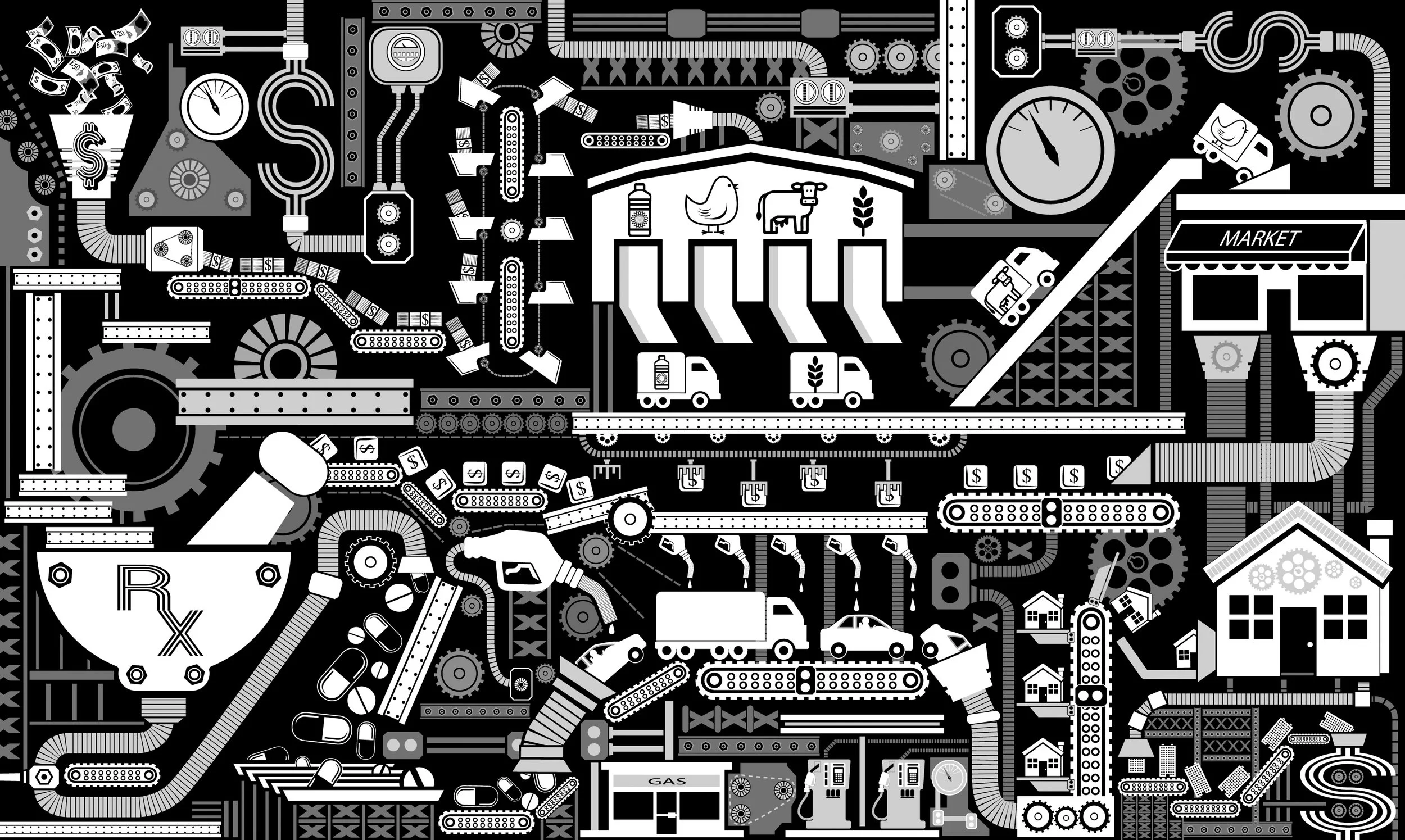 Economic Machine [Vector art]