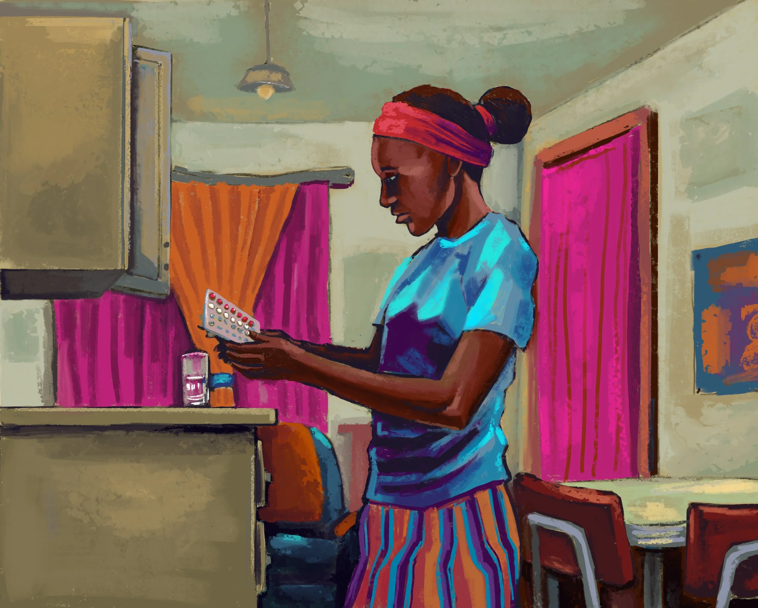 Women's healthcare - Diptych B [Digital painting]