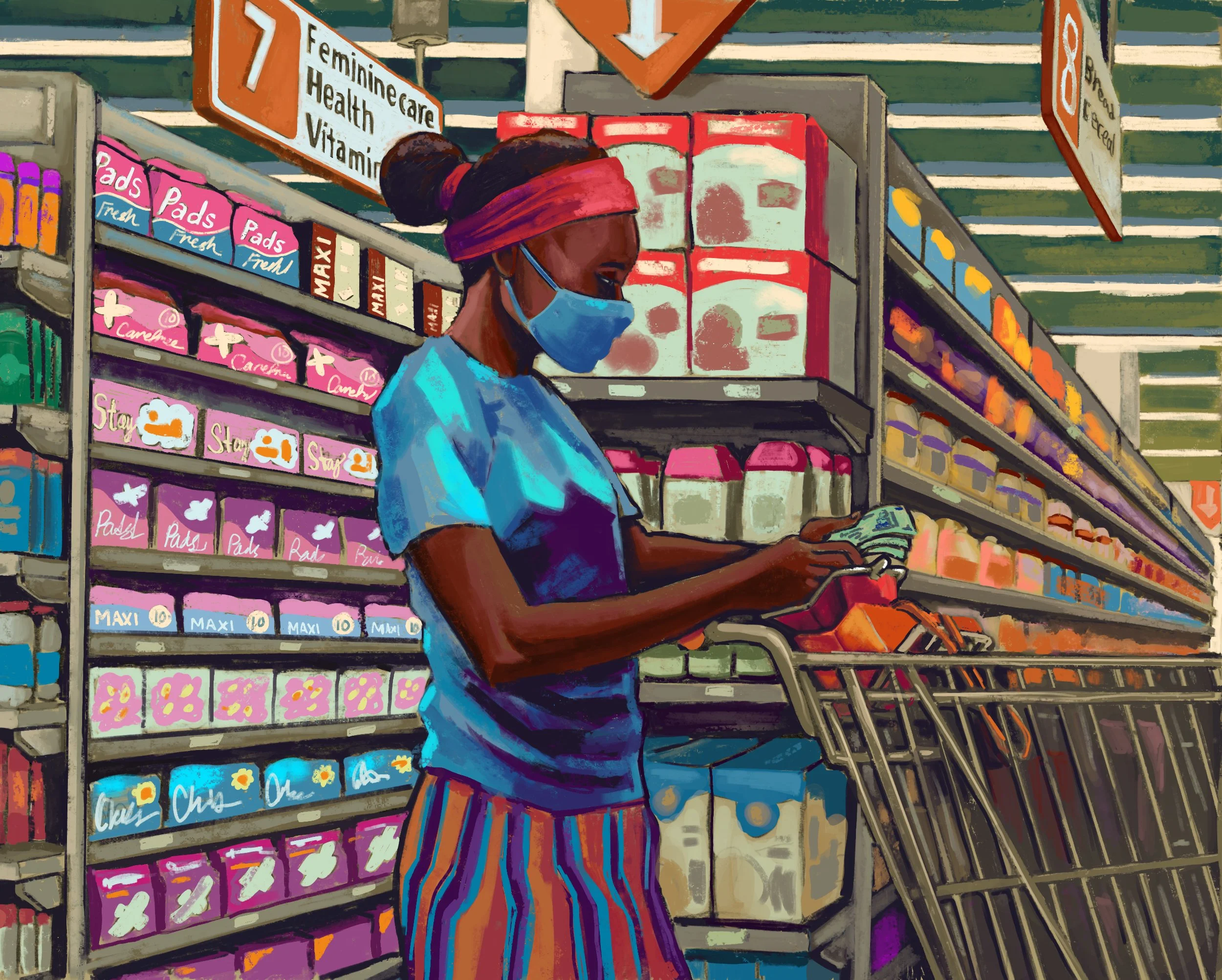 Women's healthcare - Diptych A [Digital painting]