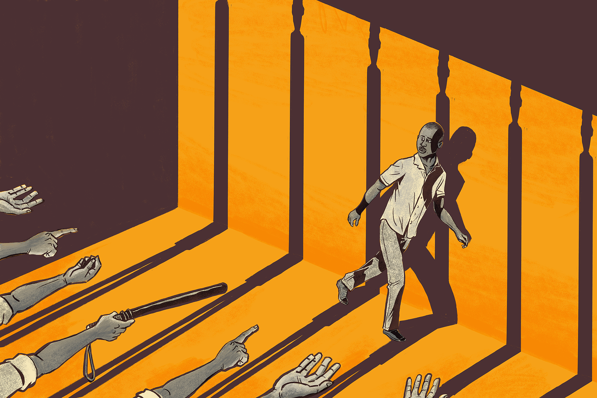 criminalization of same-sex relationships in Zambia [Digital painting]