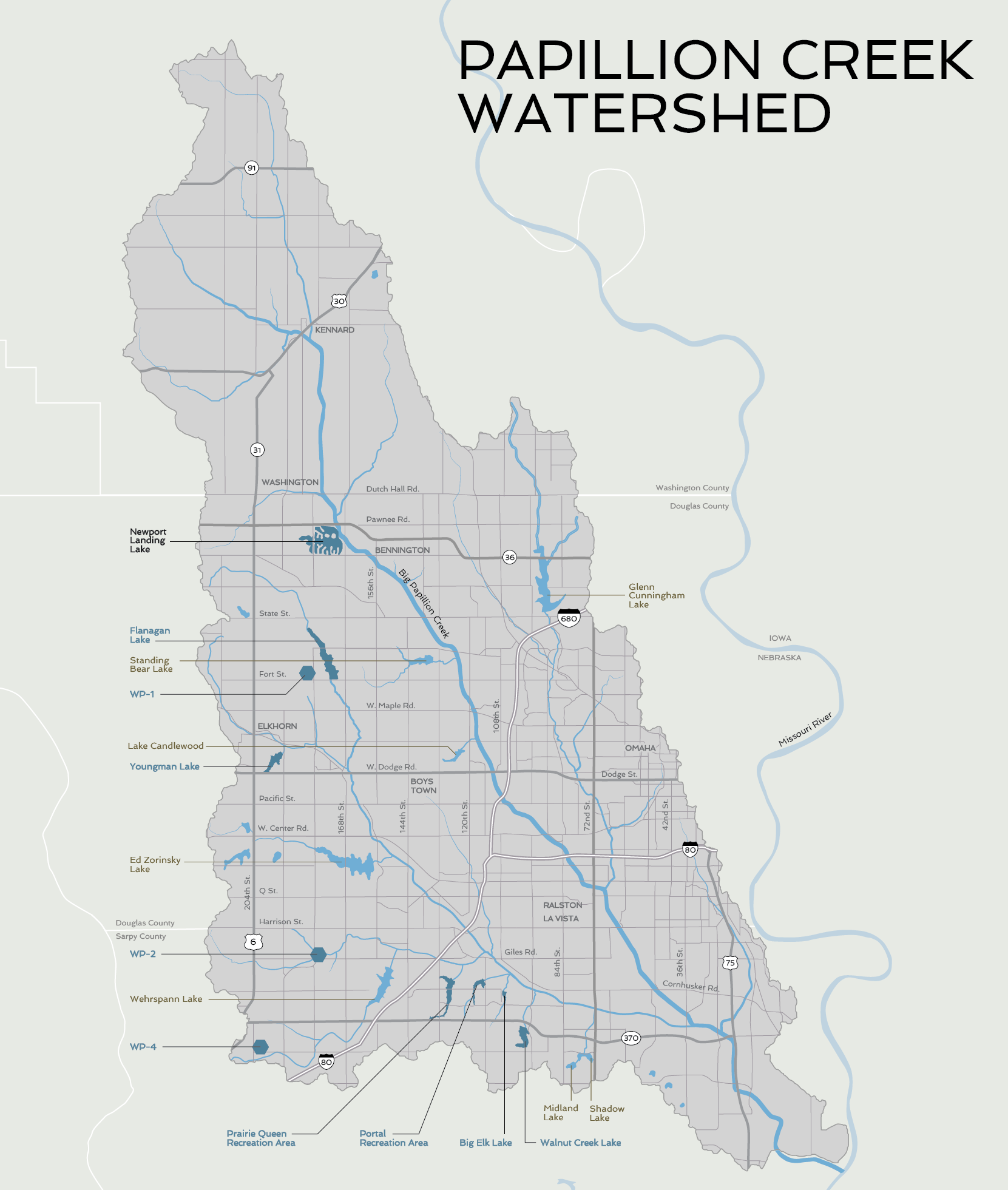 Papio Missouri River Natural Resources District Map [Adobe Illustrator]