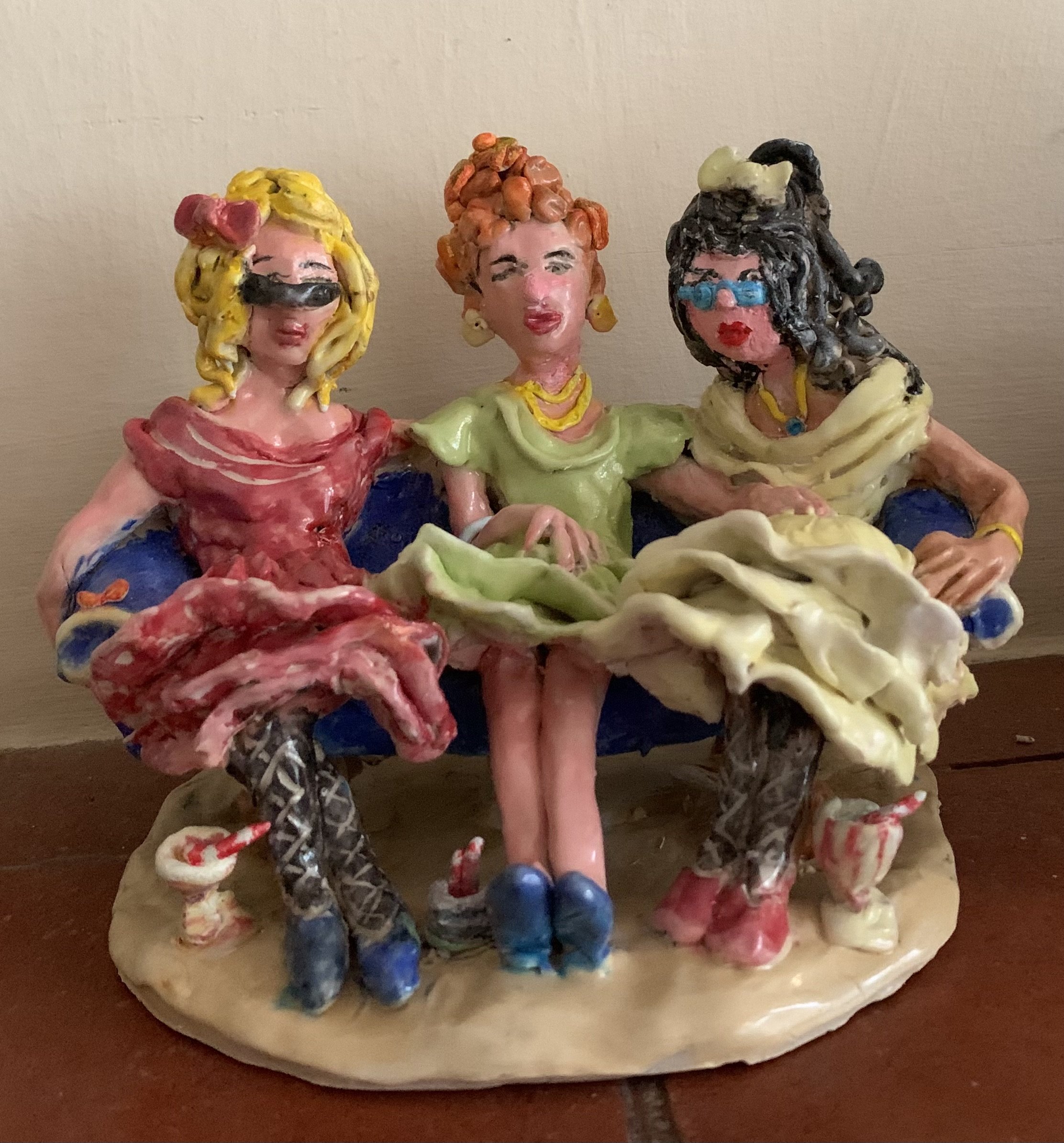 Summer Party, stoneware clay with underglazes £145