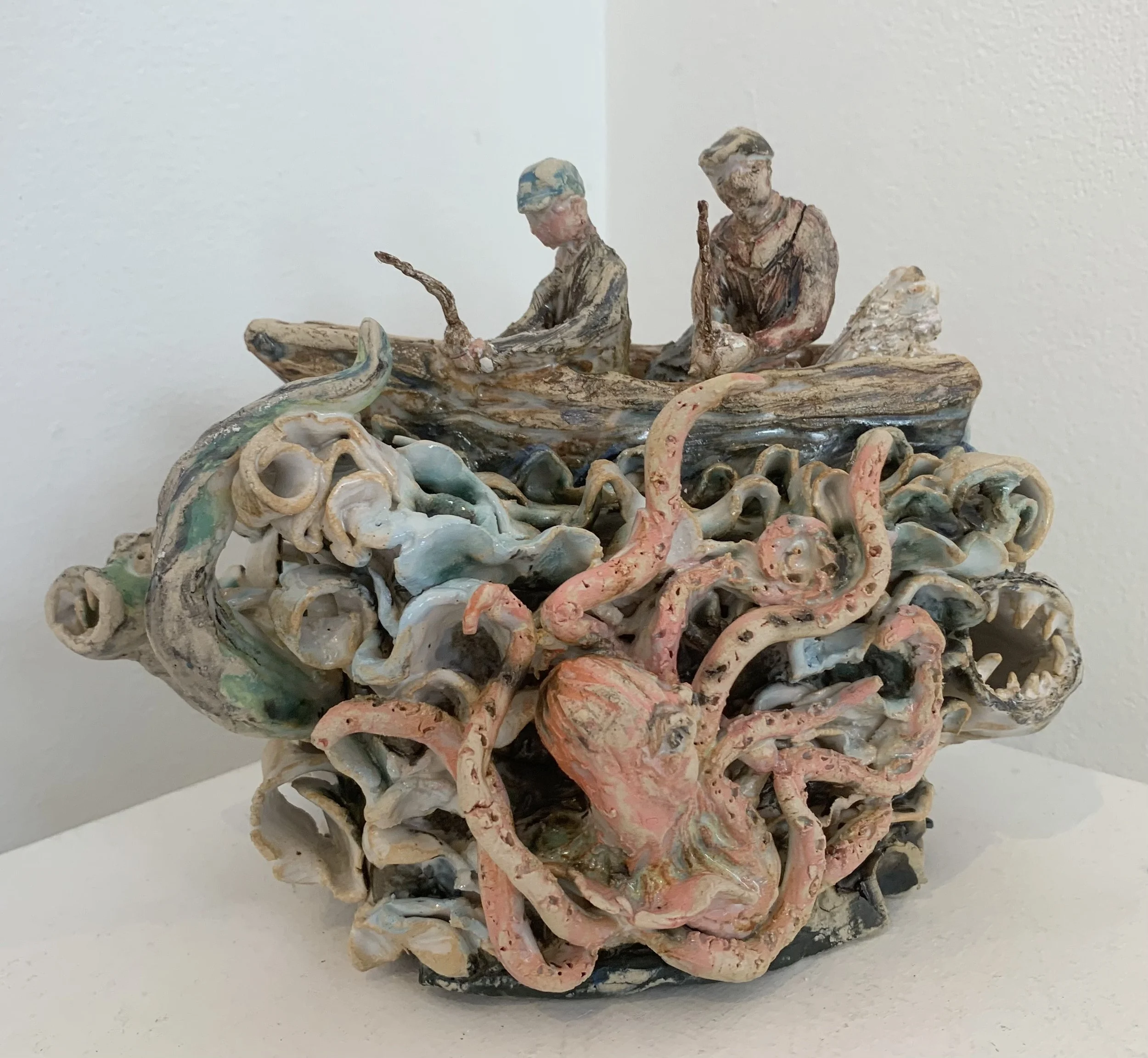 'Just below the surface', stoneware clay with oxides and underglazes £195