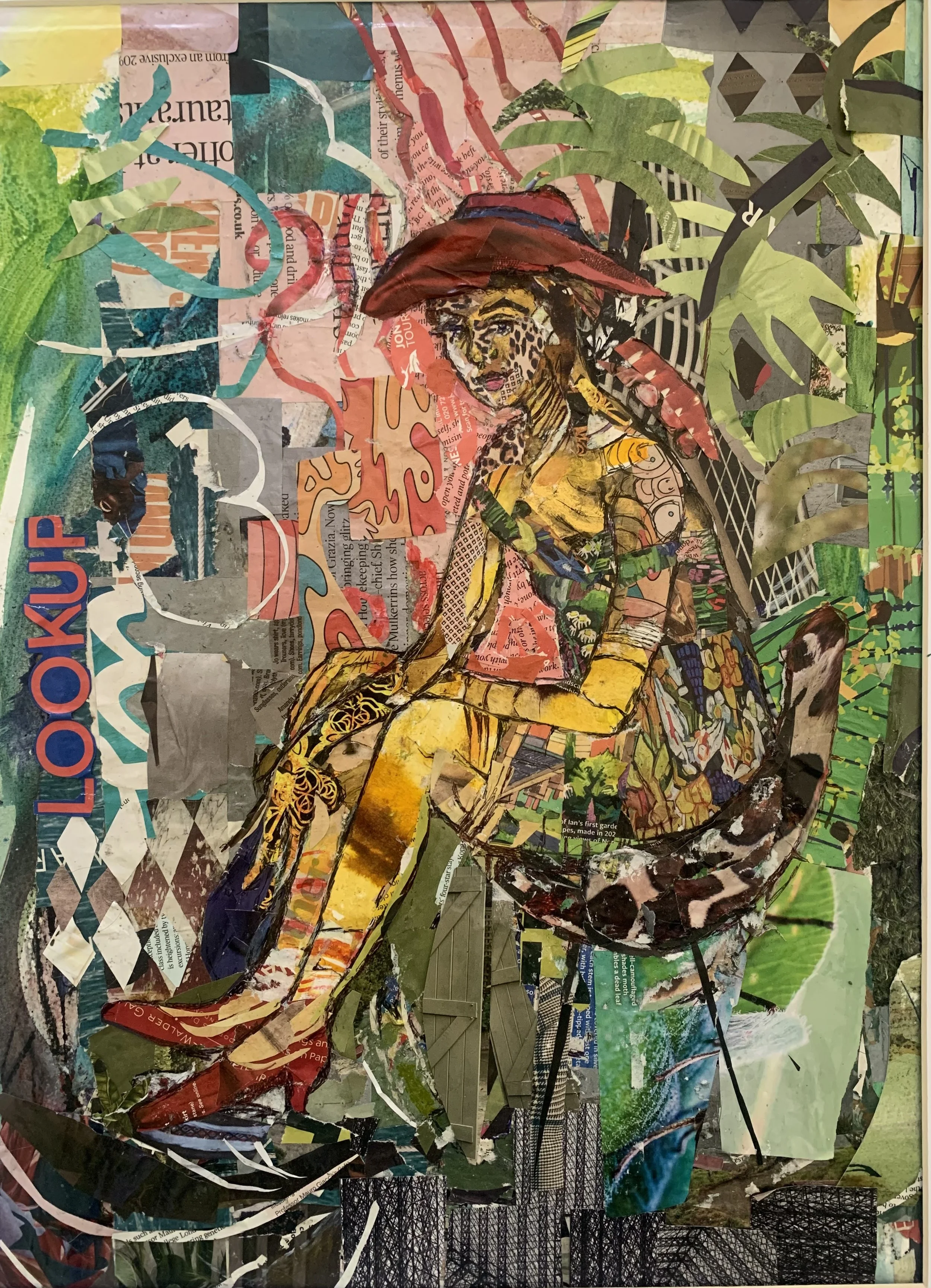 'Where will my red shoes take me?', collage, 70x50cm framed £225