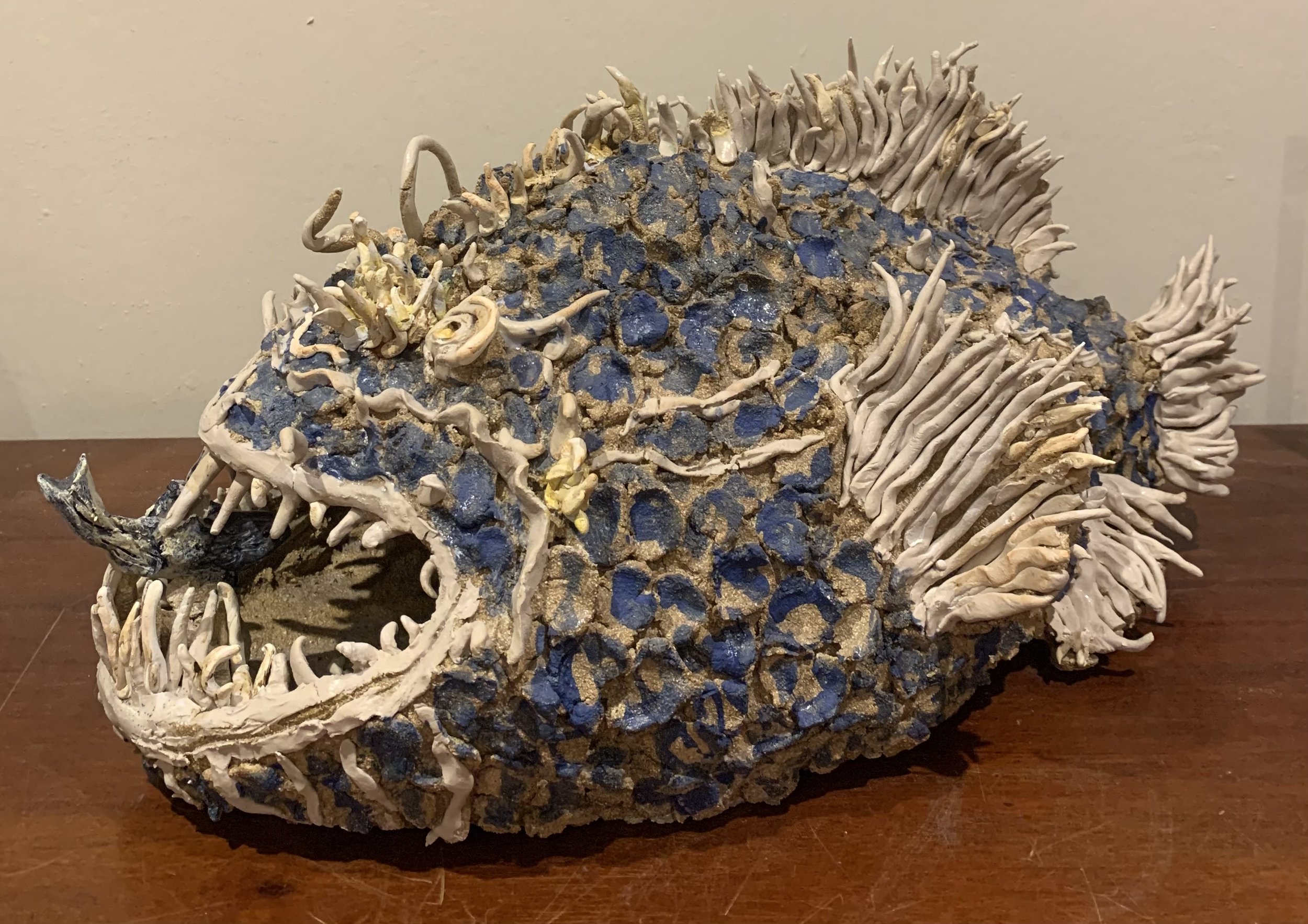 Lunch!     Stoneware clay with oxides, 50x40cm £265