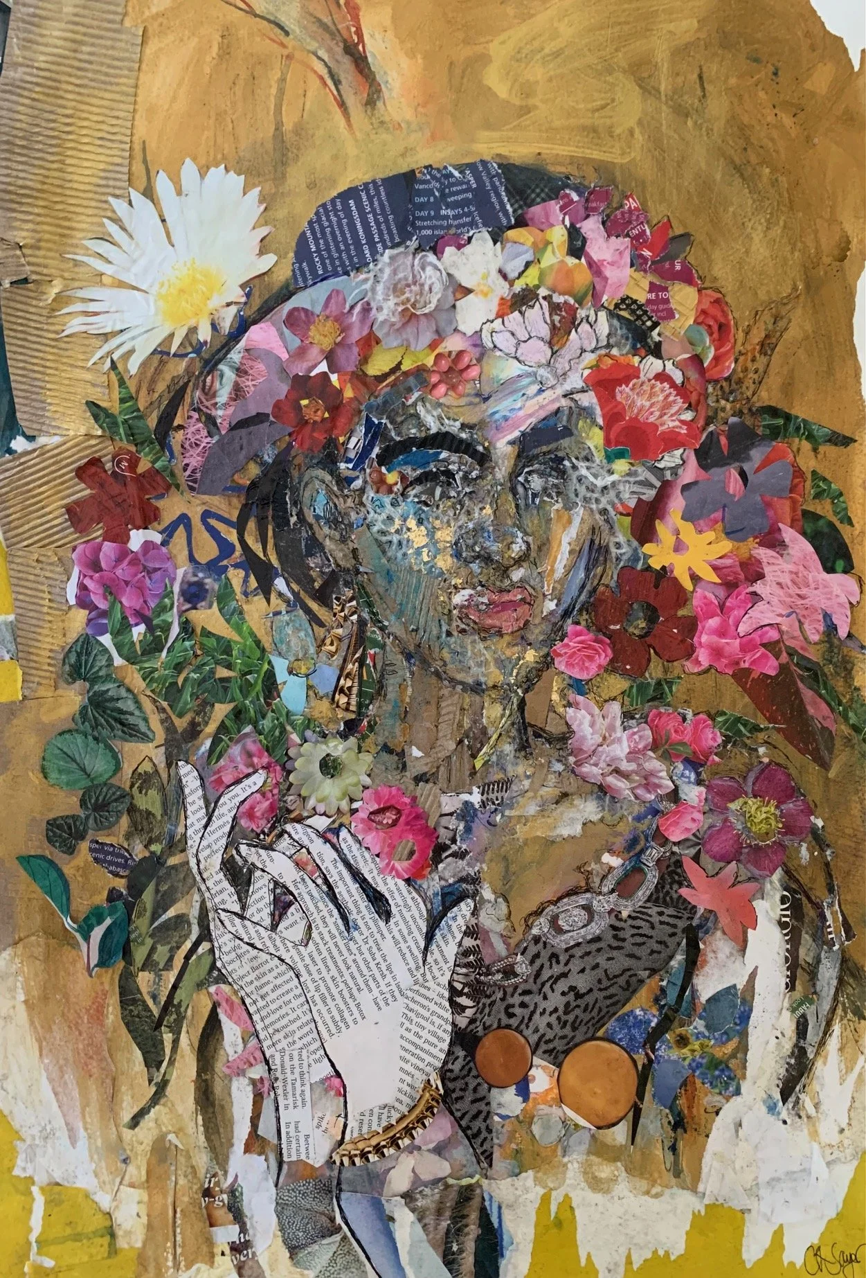 Portrait in Flowers, collage, £165