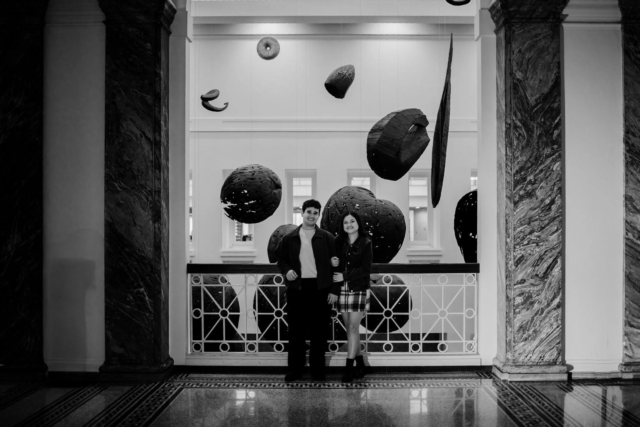 Real Engagement Session: Anna &amp; Jacob at the Columbus Metropolitan Library