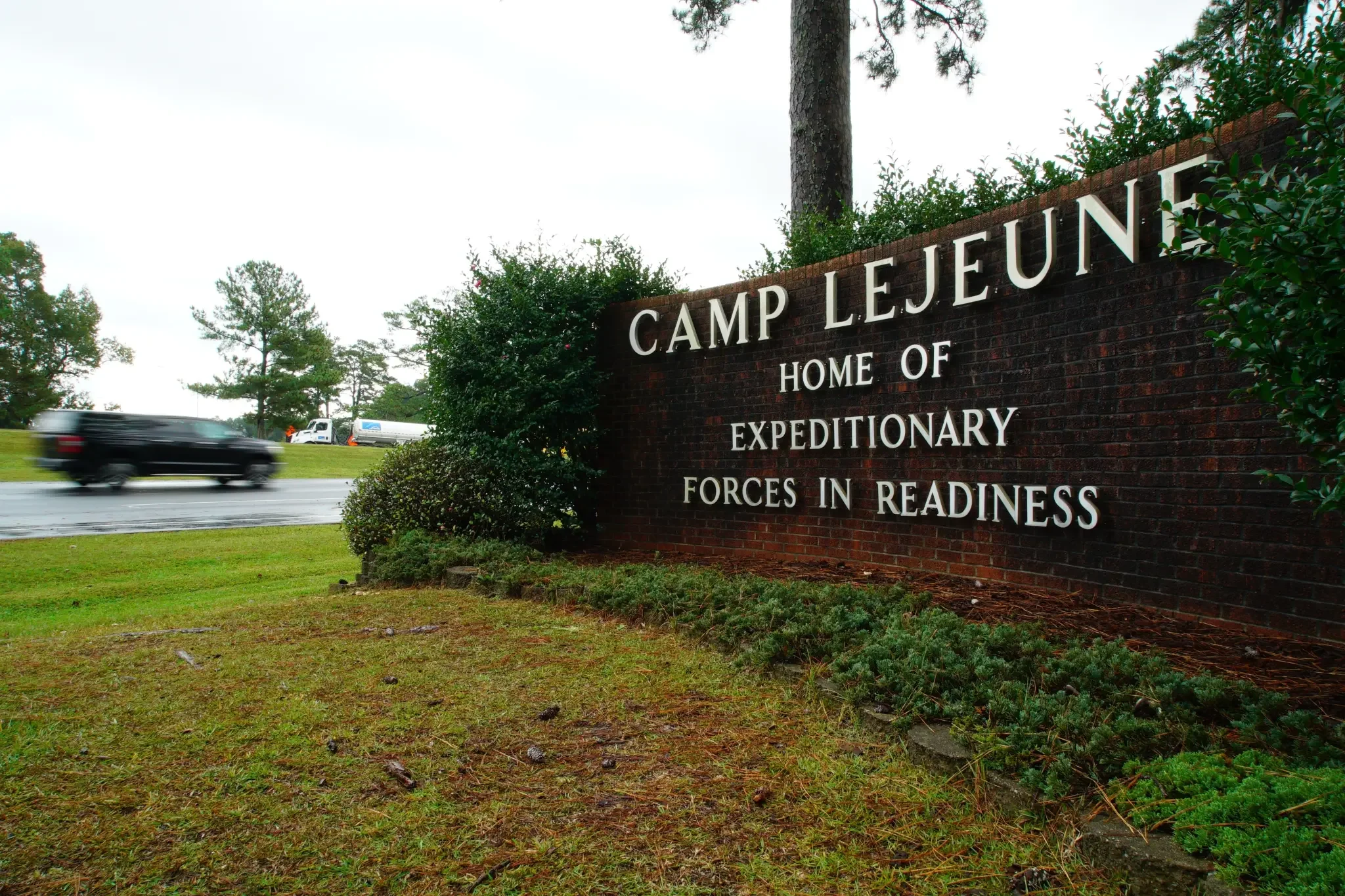 Veterans exposed to toxic chemicals at Camp Lejeune urge Trump to deliver ‘long overdue justice,’ as Melania and Usha visit military base&nbsp;