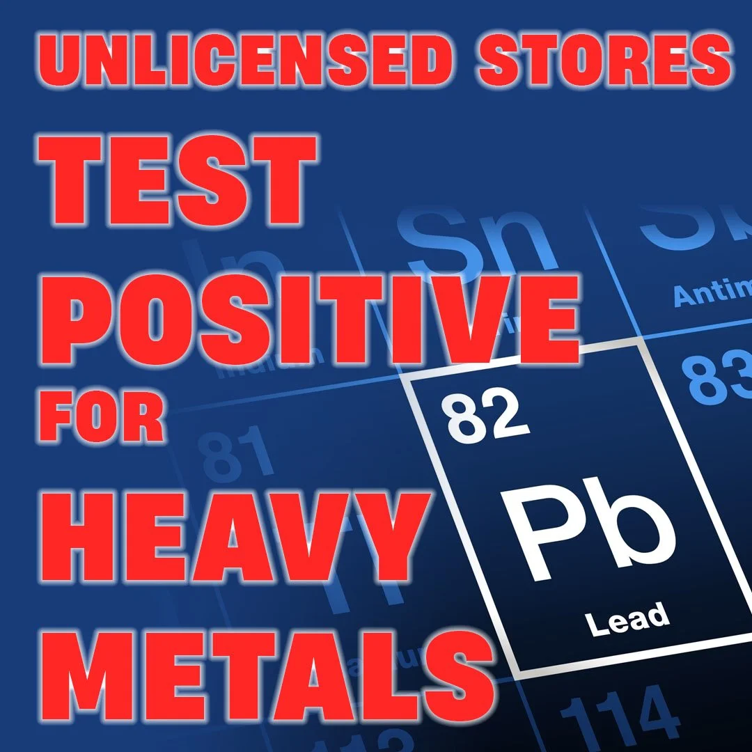 Unlicensed dispensary products test positive for heavy metals