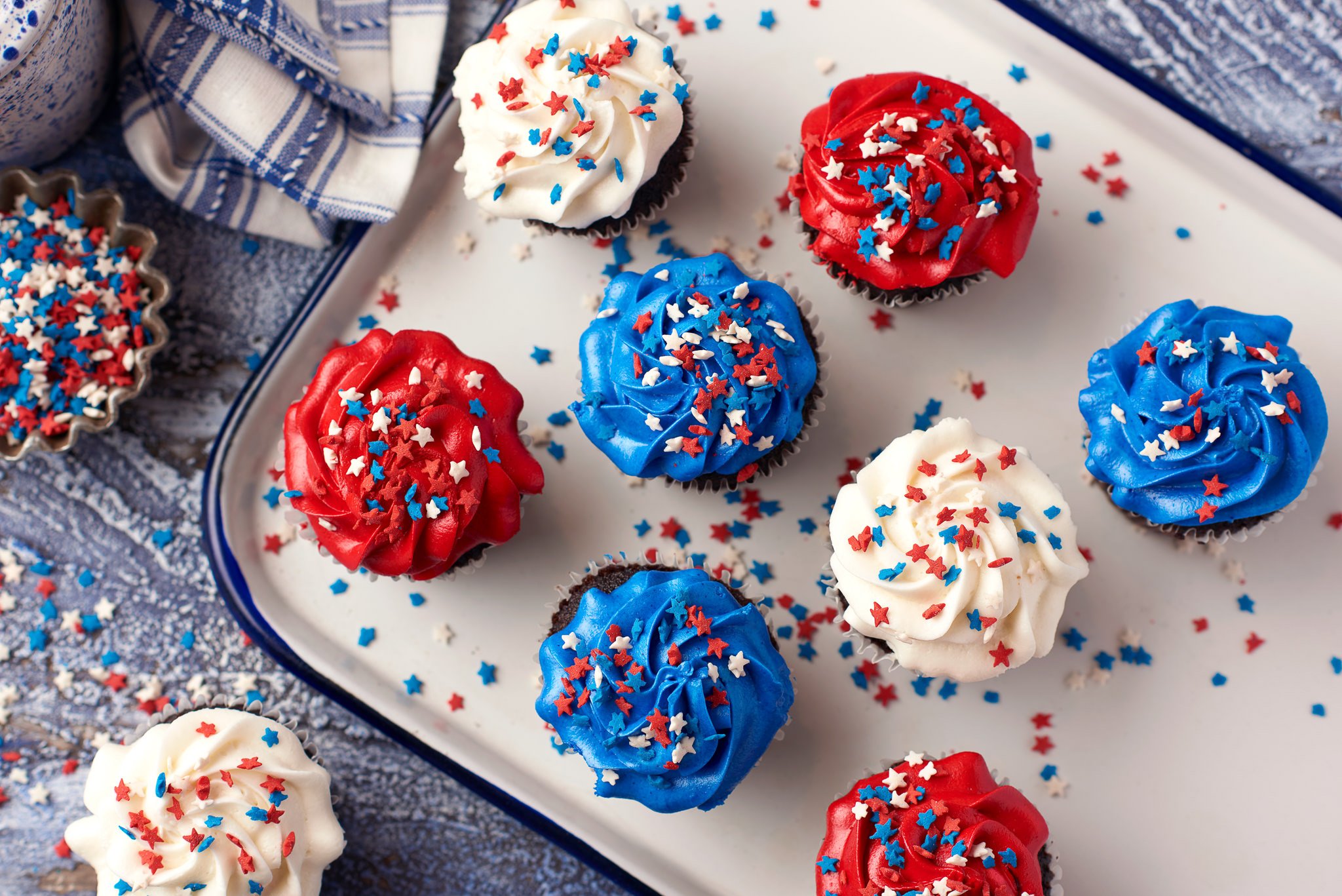 Fourth of July Cupcakes Food Photography for Publix Supermarkets Photography by Nick Pecori Tampa Commercial Advertising Photographer-5.jpg