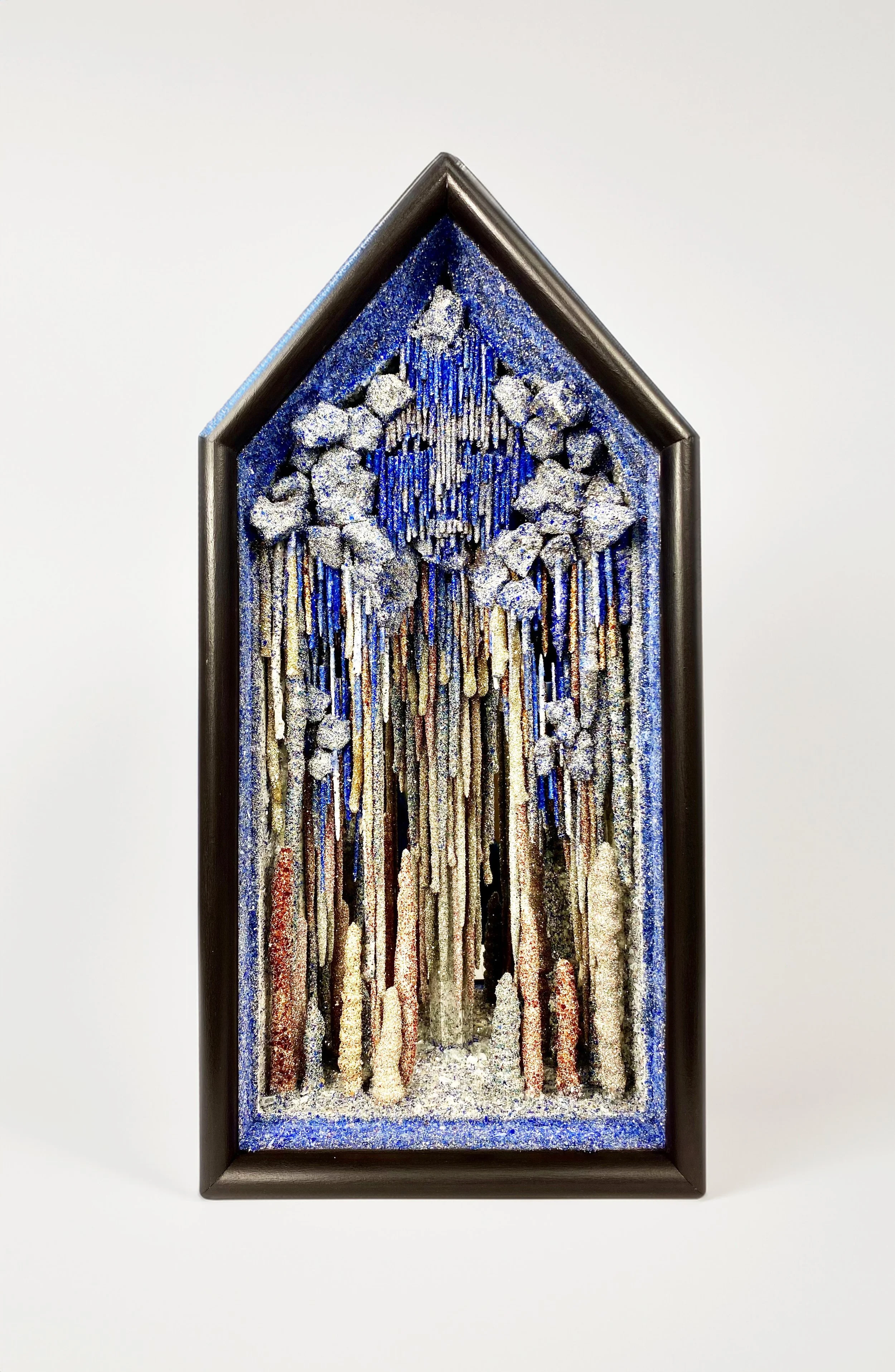 Grotbox - glass, minerals, plaster - 2024