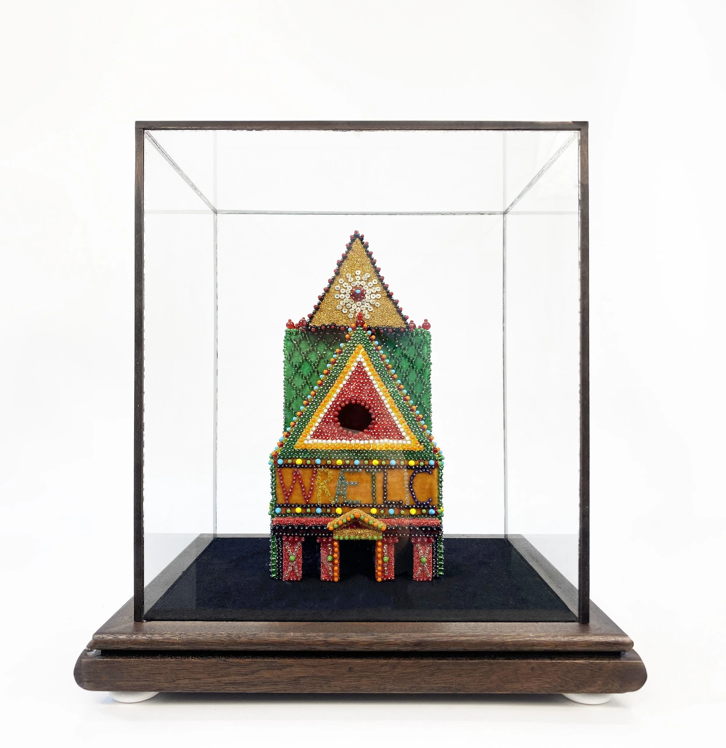 Fane I - pins, glass, minerals, plaster - 2024