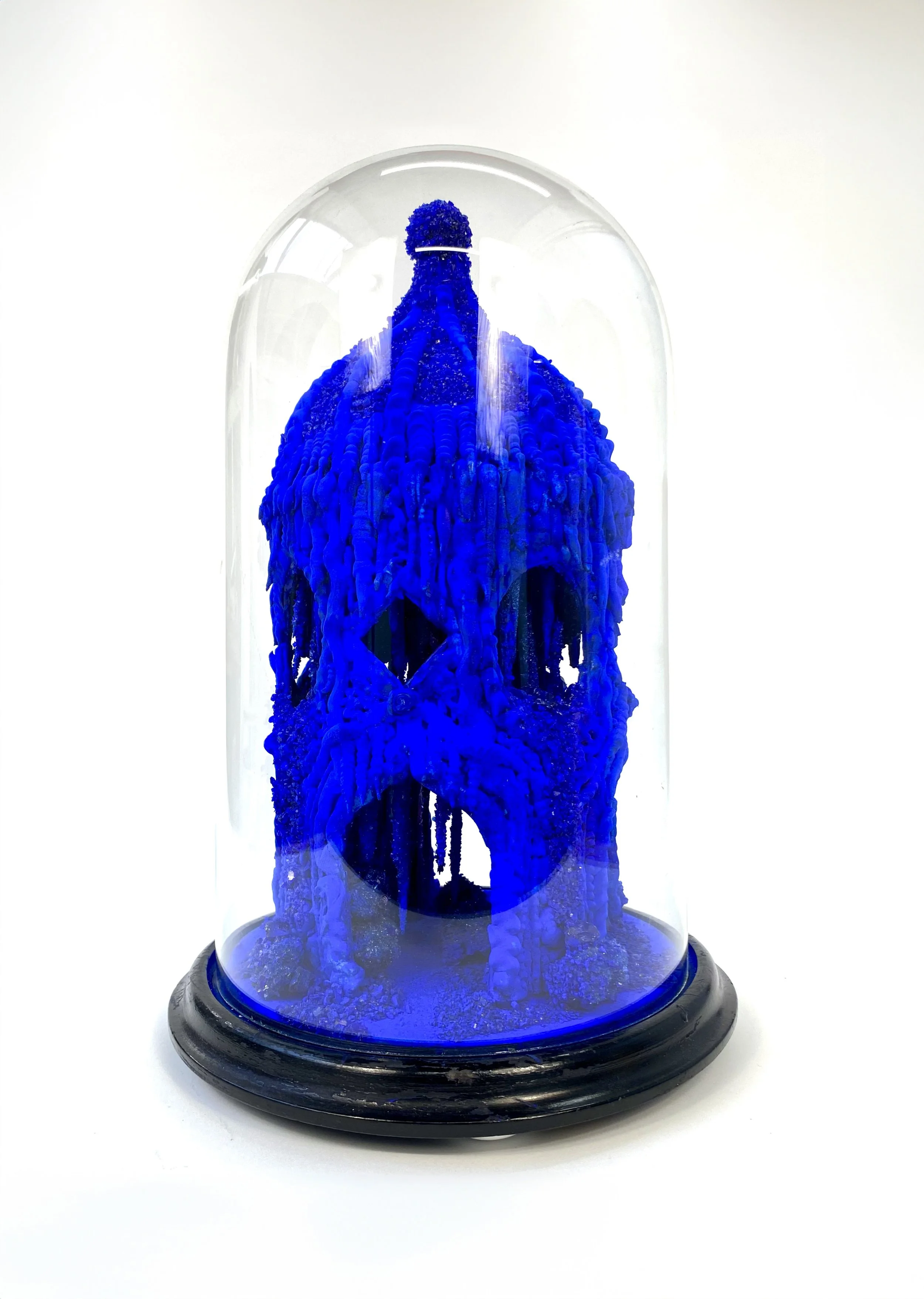 Rime House - raw pigment, glass, minerals, plaster, wood, 19th century dome - 2024