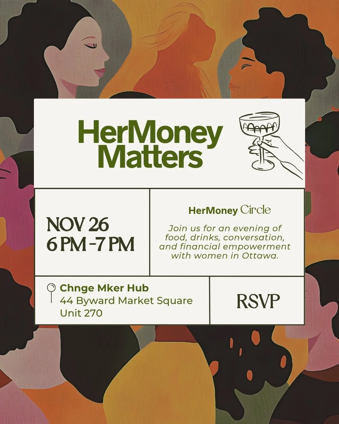 Money conversations don&rsquo;t have to be intimidating.

We&rsquo;re creating a space where women can connect, share, and grow&mdash;one honest conversation at a time. 💫

Join us for an evening of connection, confidence, and community as we take sm