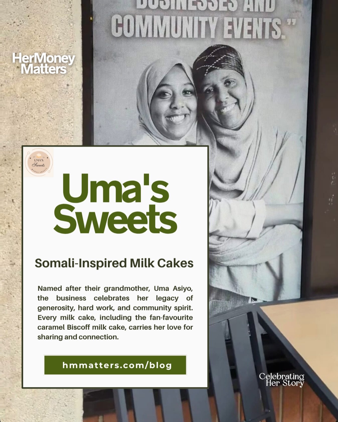Some stories remind you why community-rooted businesses matter, @umas.sweets is one of them.

We wrote about how a simple Somali milk cake, perfected in a family kitchen, grew into a beloved Ottawa brand inspired by their grandmother. The article exp