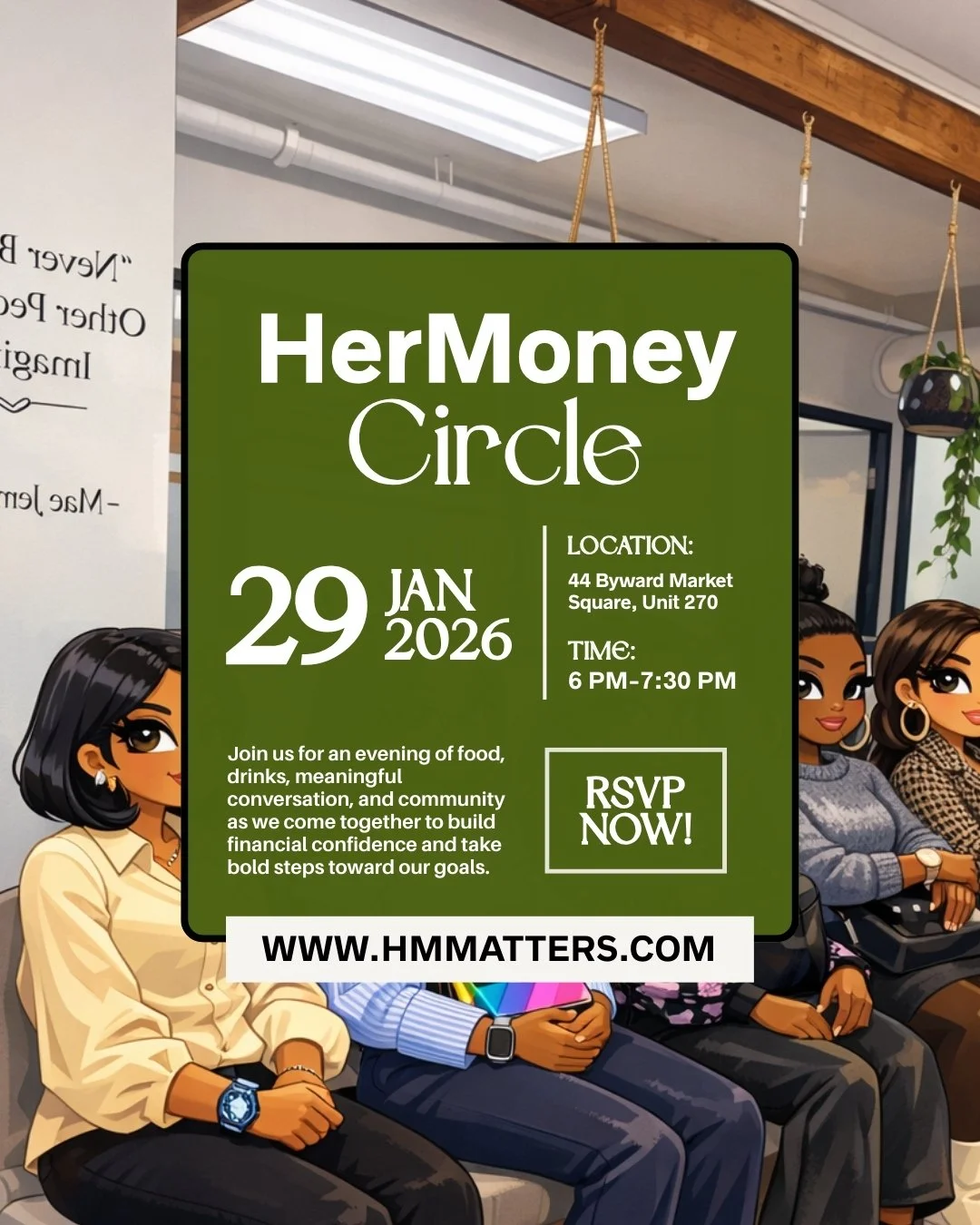 ✨ We&rsquo;re doing it again ✨

Our first in-person HerMoney Circle in November reminded us of something powerful: When women gather in safe spaces to talk honestly about money, confidence grows&mdash;and community follows.

On January 29, we&rsquo;r
