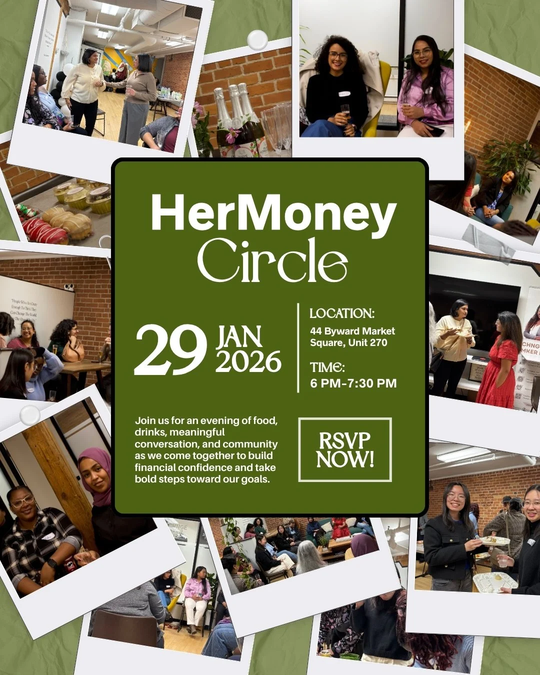 What happens at a HerMoney Circle?

✨ You arrive as you are
✨ You connect before the Circle begins
✨ You hear one woman&rsquo;s entrepreneurial journey
✨ You reflect, listen, and share (if you choose)
✨ You leave feeling grounded, supported, and less