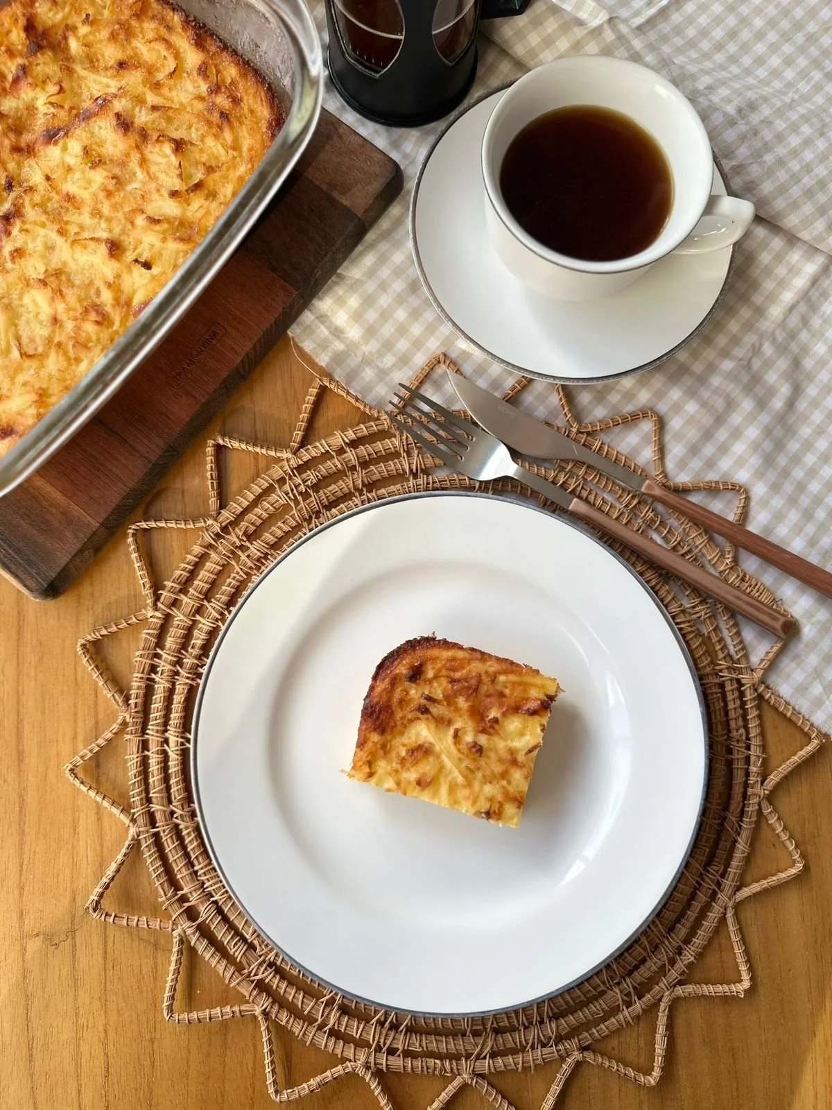 Bolo de Mandioca e Queijo Minas