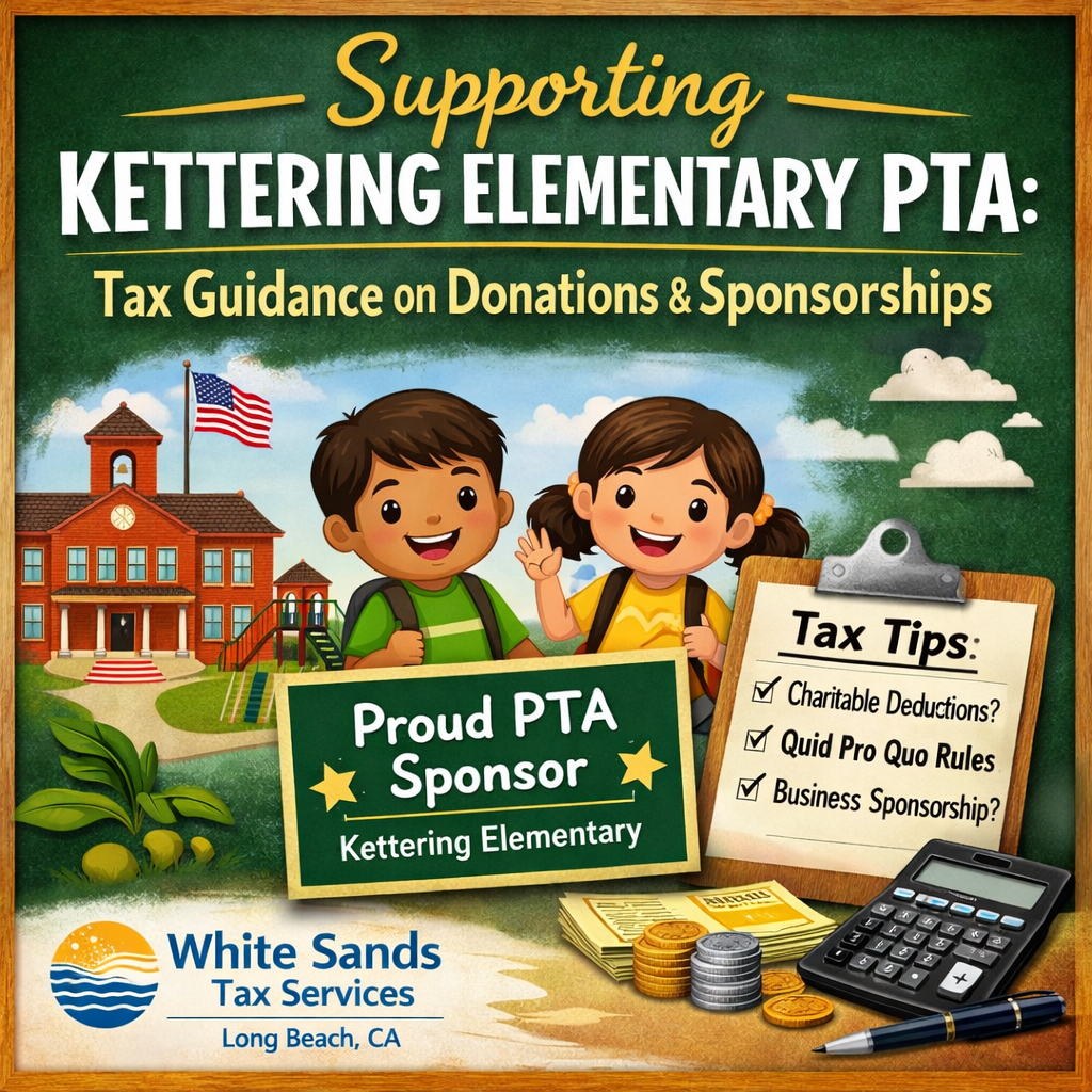 Supporting Kettering Elementary PTA: Tax Guidance on Donations and Sponsorships