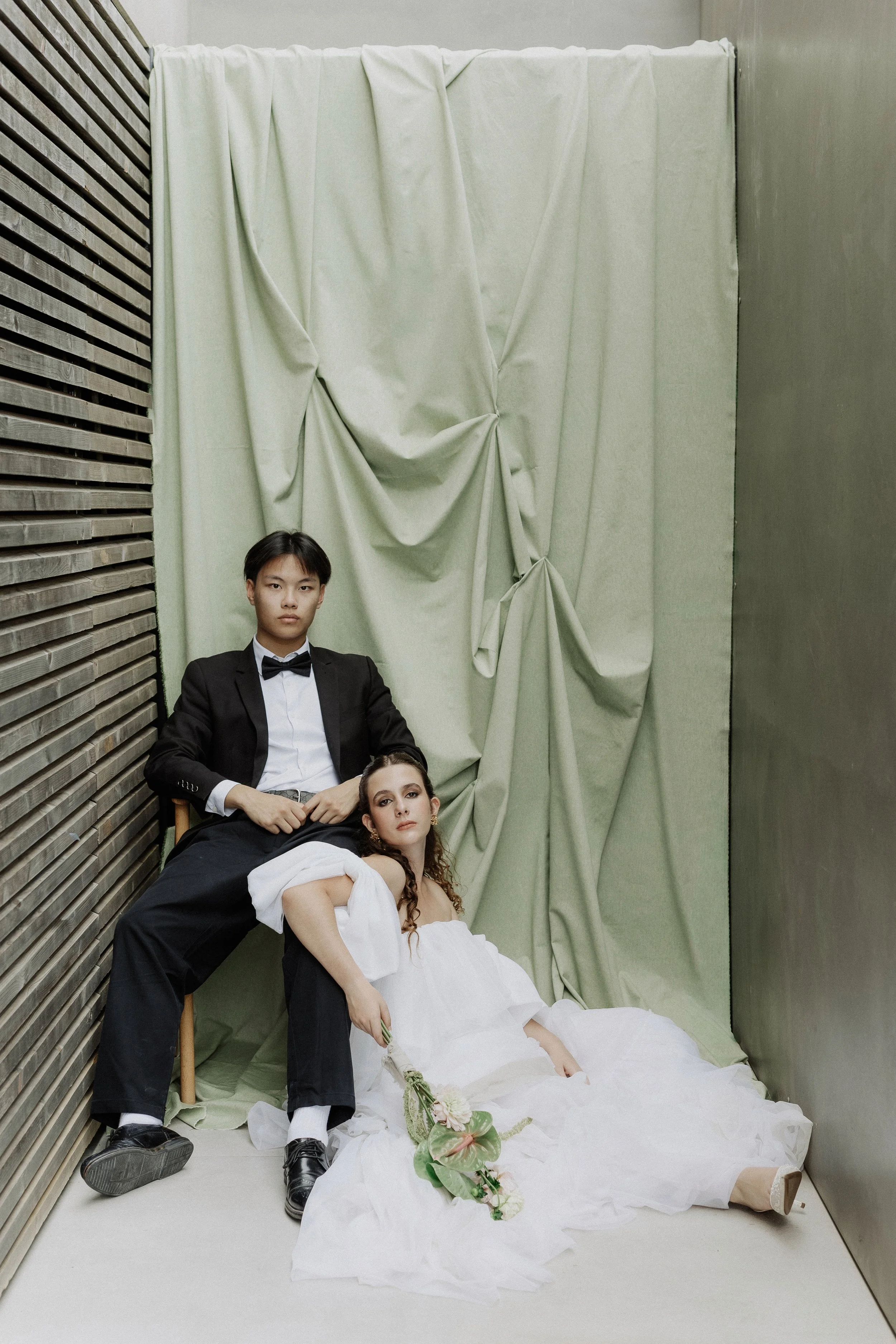 Luxury destination wedding couple portrait captured in Portugal