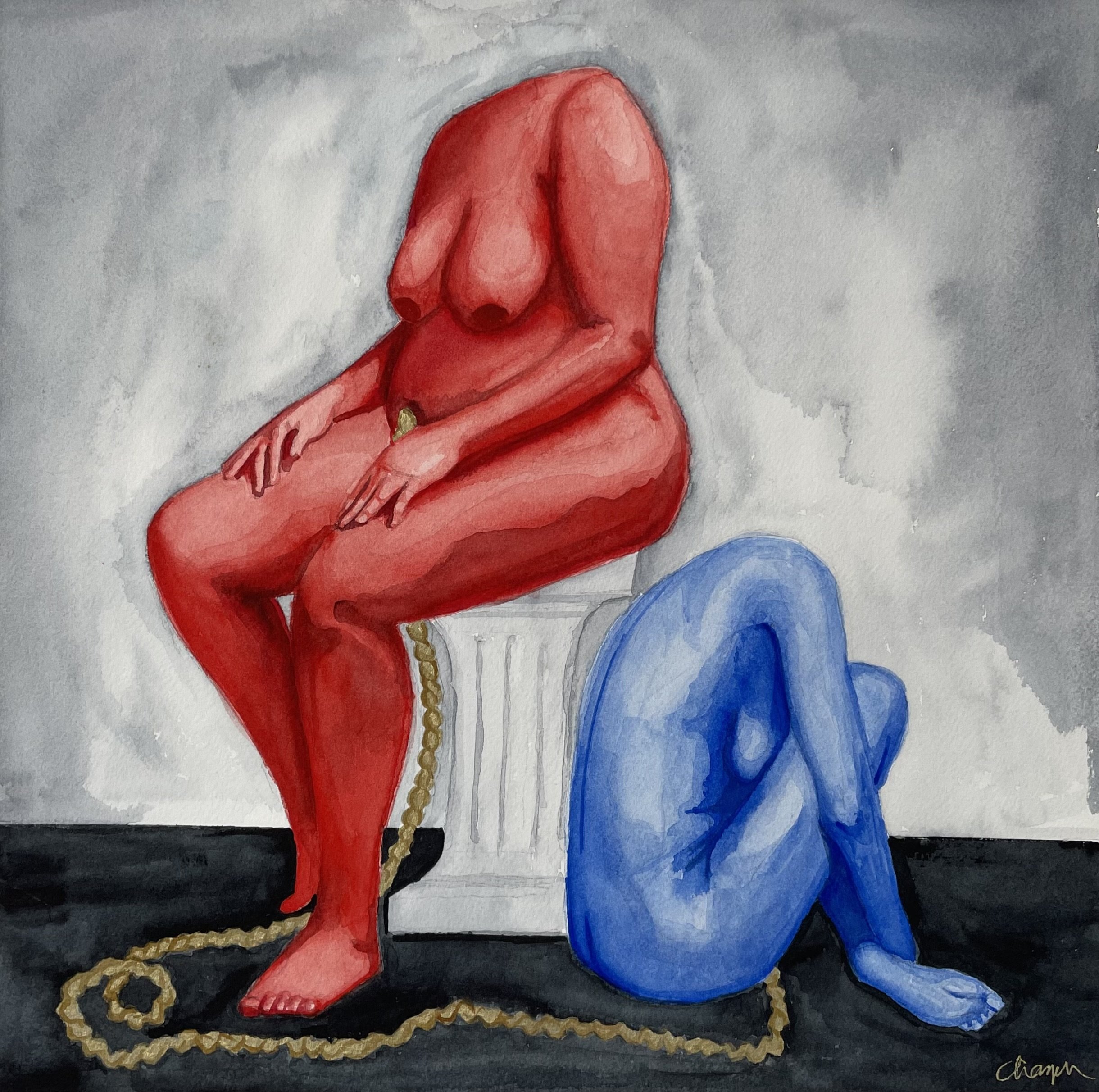 mother | watercolor, acrylic on paper | 12 x 12 in. | 2024